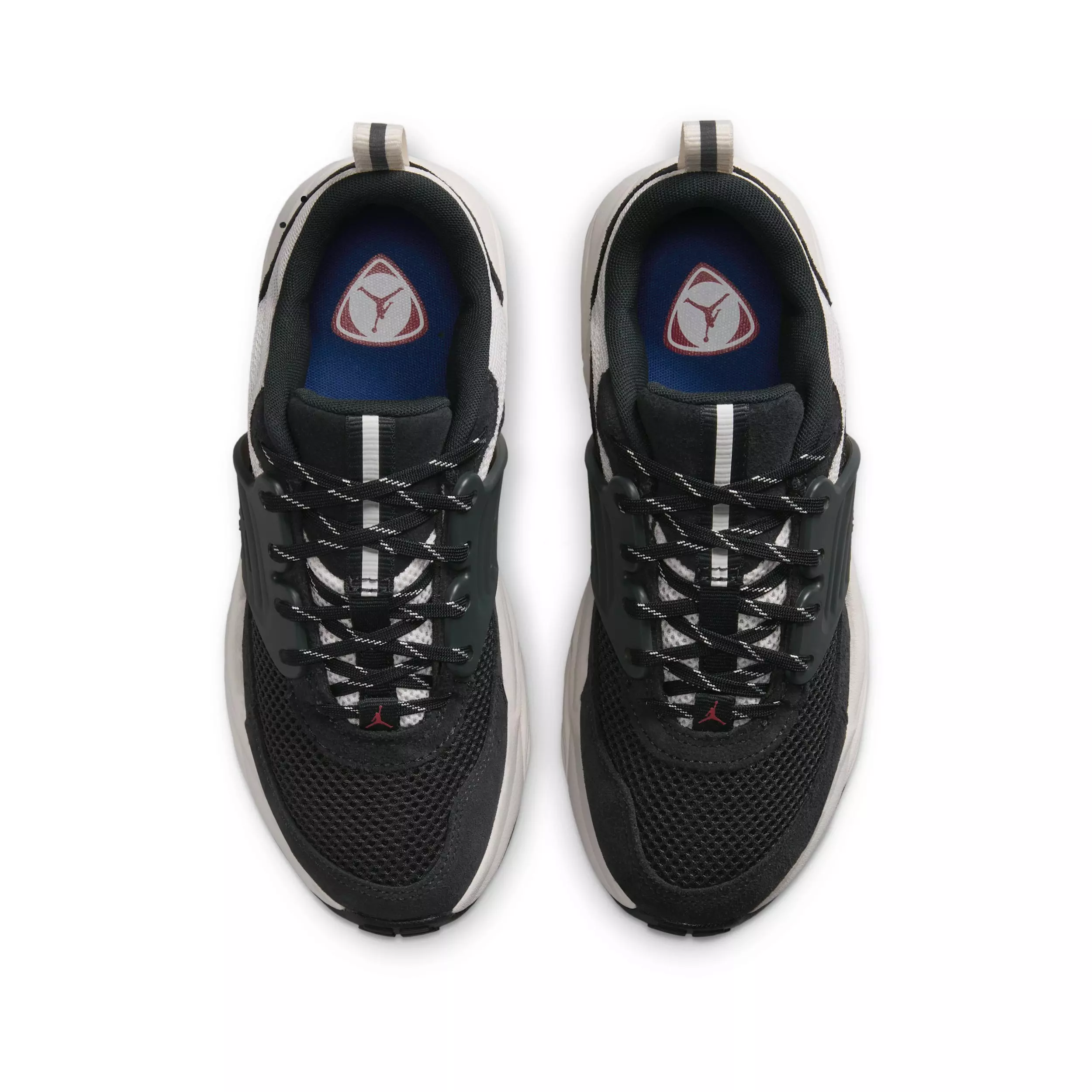 Jordan Trunner O/S "Off Noir/Phantom/Old Royal/University Red" Grade School Boys' Shoe - OFF NOIR/PHANTOM/ROYAL/RED