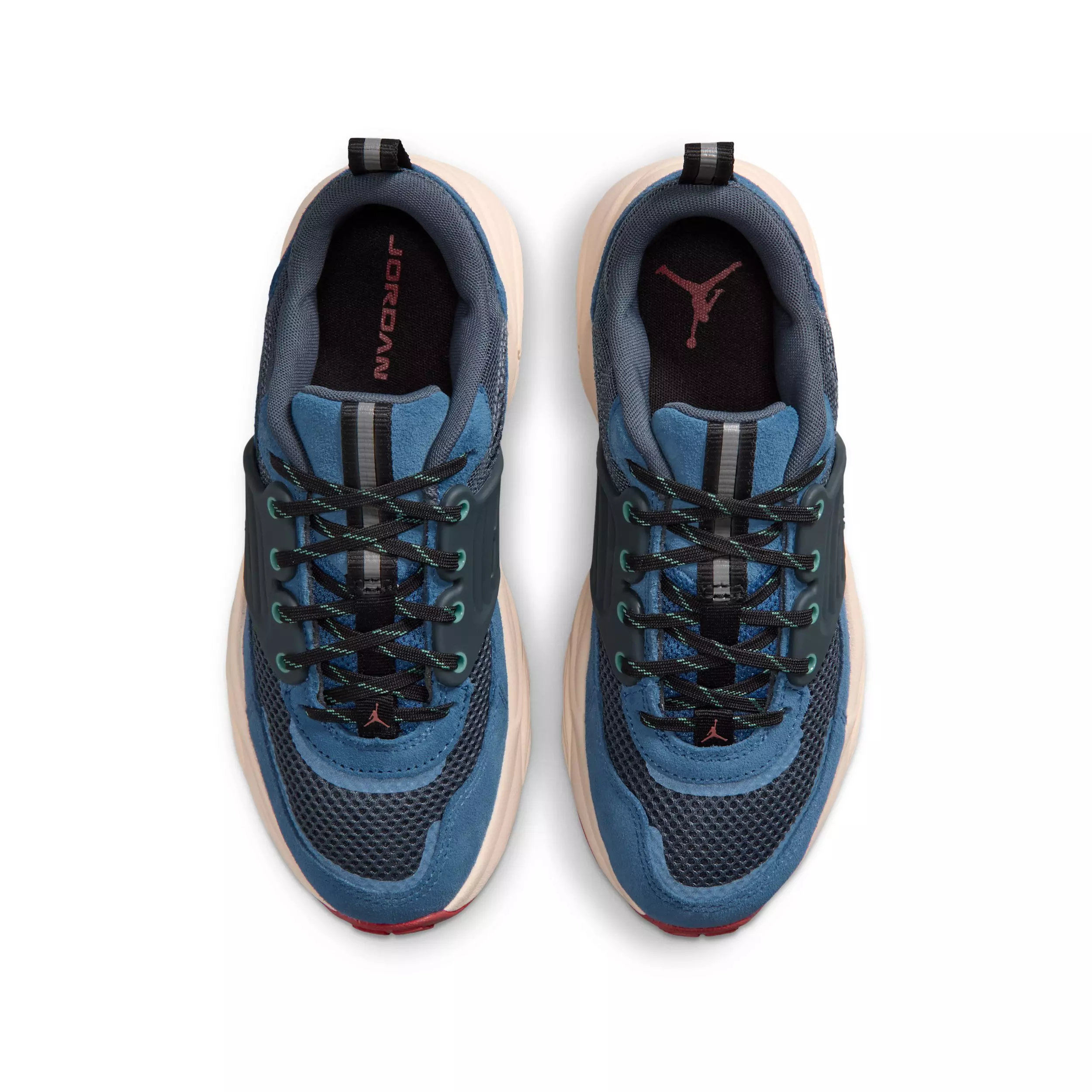 Jordan Trunner O/S "True Blue/Blue Fox/Chalk/Kinetic Green" Grade School Boys' Shoe - BLUE/BLUE/CHALK/GREEN