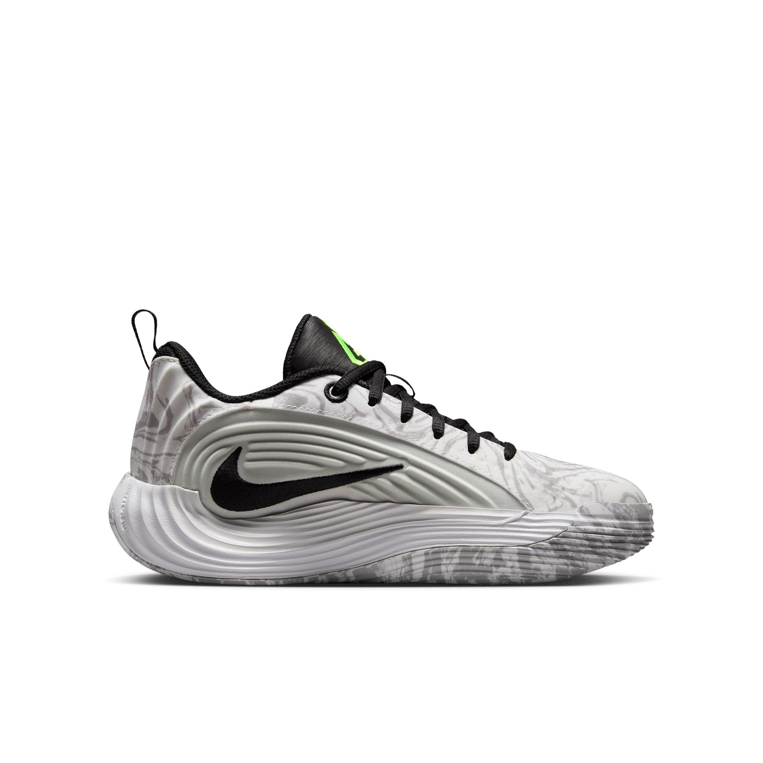 Nike Giannis Immortality 5 "White/Off White/Light Grey/Silver" Grade School Boys' Basketball Shoe - WHITE/OFF WHITE/LT GREY/SILVER