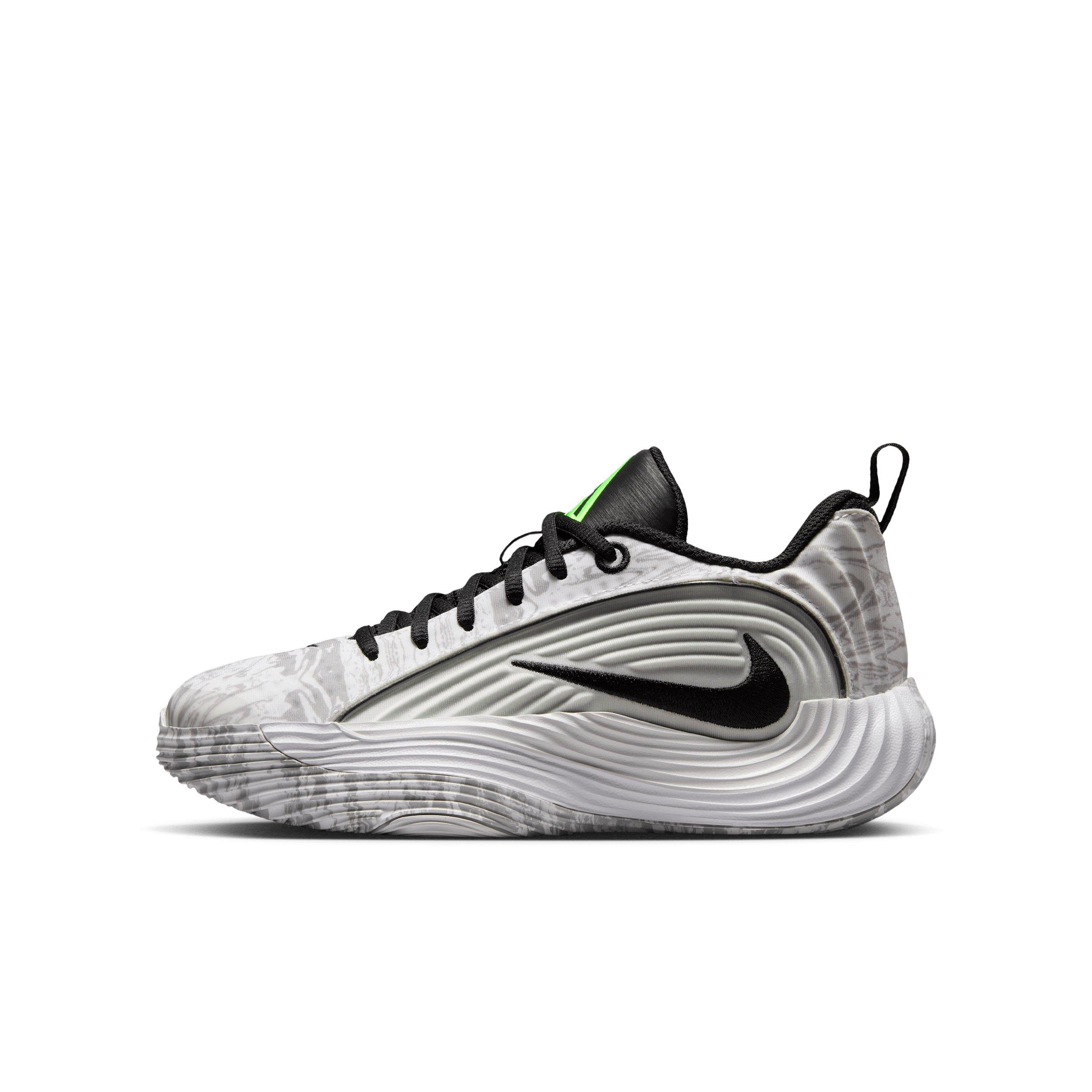 Nike Giannis Immortality 5 "White/Off White/Light Grey/Silver" Grade School Boys' Basketball Shoe - WHITE/OFF WHITE/LT GREY/SILVER