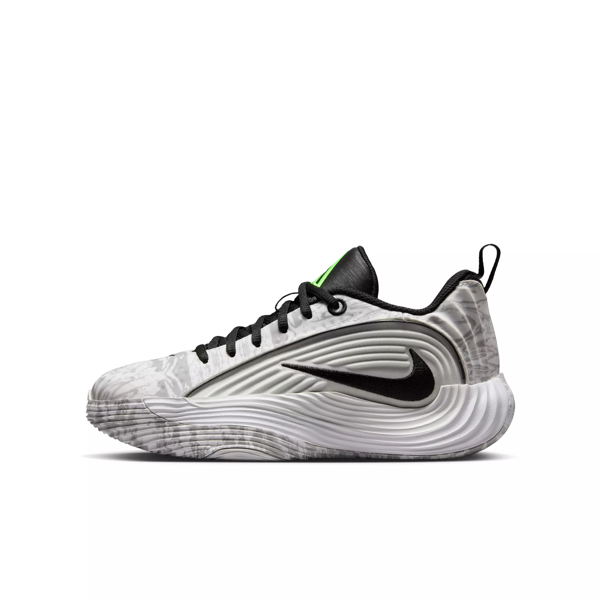 Nike Giannis Immortality 5 "White/Off White/Light Grey/Silver" Grade School Boys' Basketball Shoe - WHITE/OFF WHITE/LT GREY/SILVER