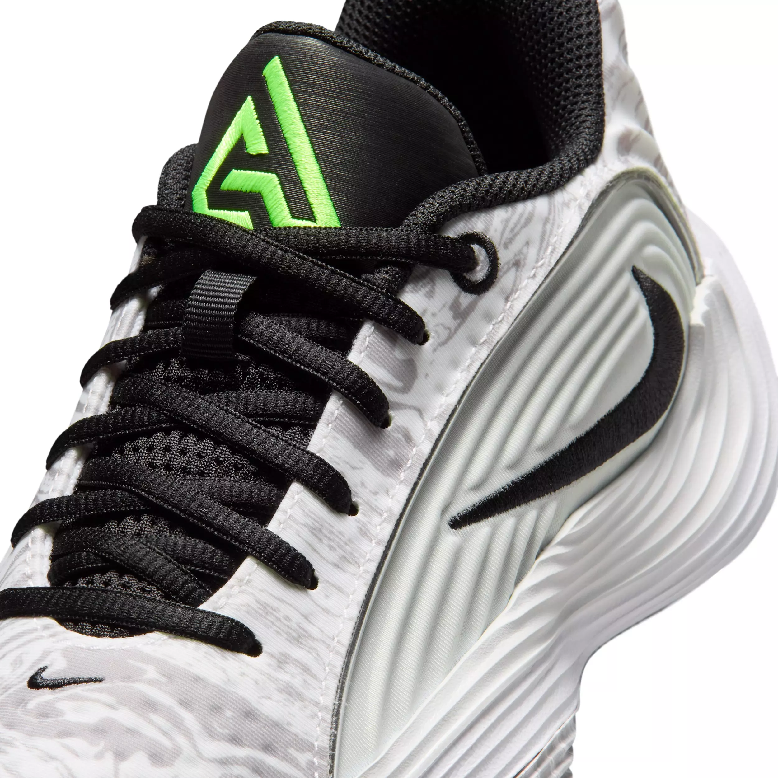 Nike Giannis Immortality 5 "White/Off White/Light Grey/Silver" Grade School Boys' Basketball Shoe - WHITE/OFF WHITE/LT GREY/SILVER