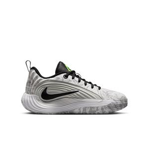 Nike Giannis Immortality 5 "White/Off White/Light Grey/Silver" Grade School Boys' Basketball Shoe - WHITE/OFF WHITE/LT GREY/SILVER