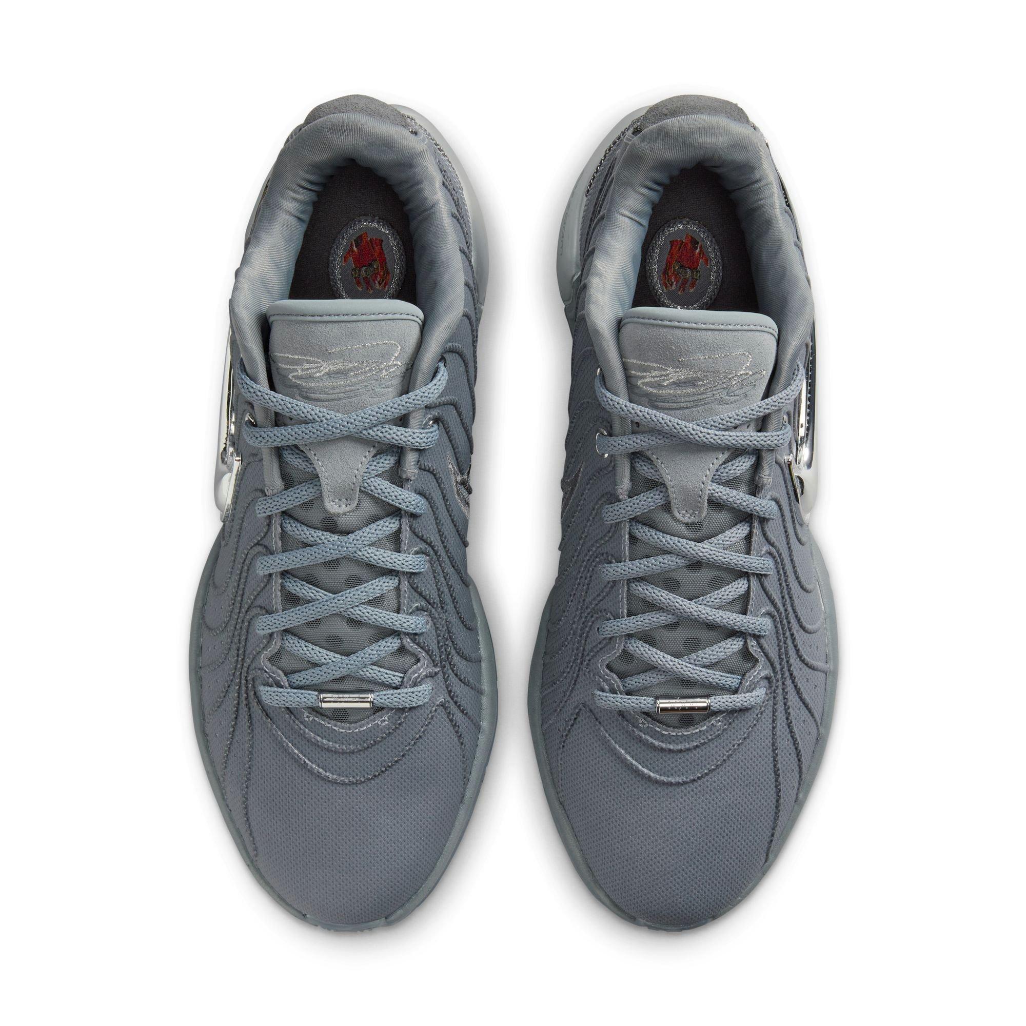 Nike LeBron XXI "Cool Grey/Iron Grey/Wolf Grey/Metallic Silver" Men's Basketball Shoe - GREY/GREY/GREY/SILVER Thumbnail View 5