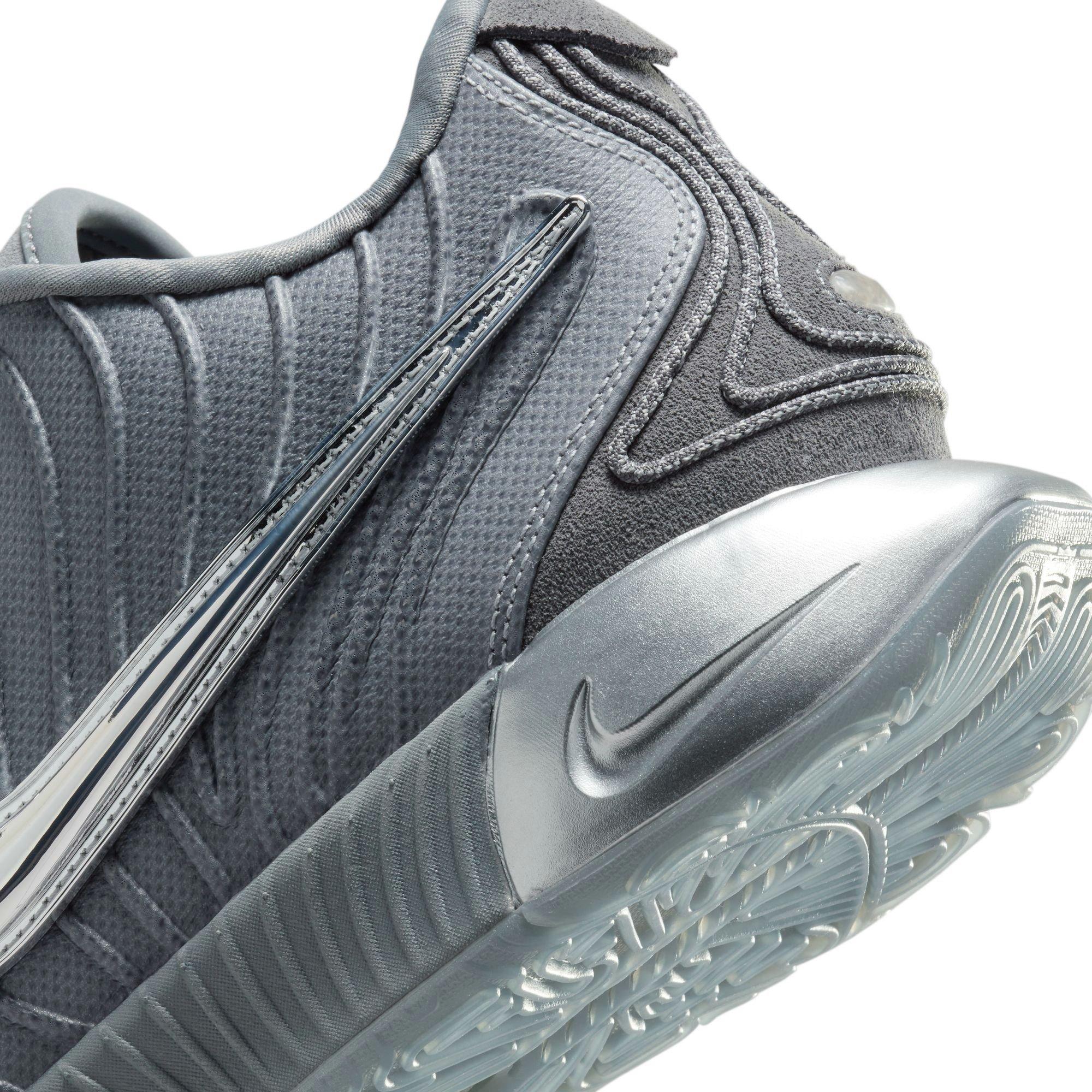 Nike LeBron XXI "Cool Grey/Iron Grey/Wolf Grey/Metallic Silver" Men's Basketball Shoe - GREY/GREY/GREY/SILVER Thumbnail View 8