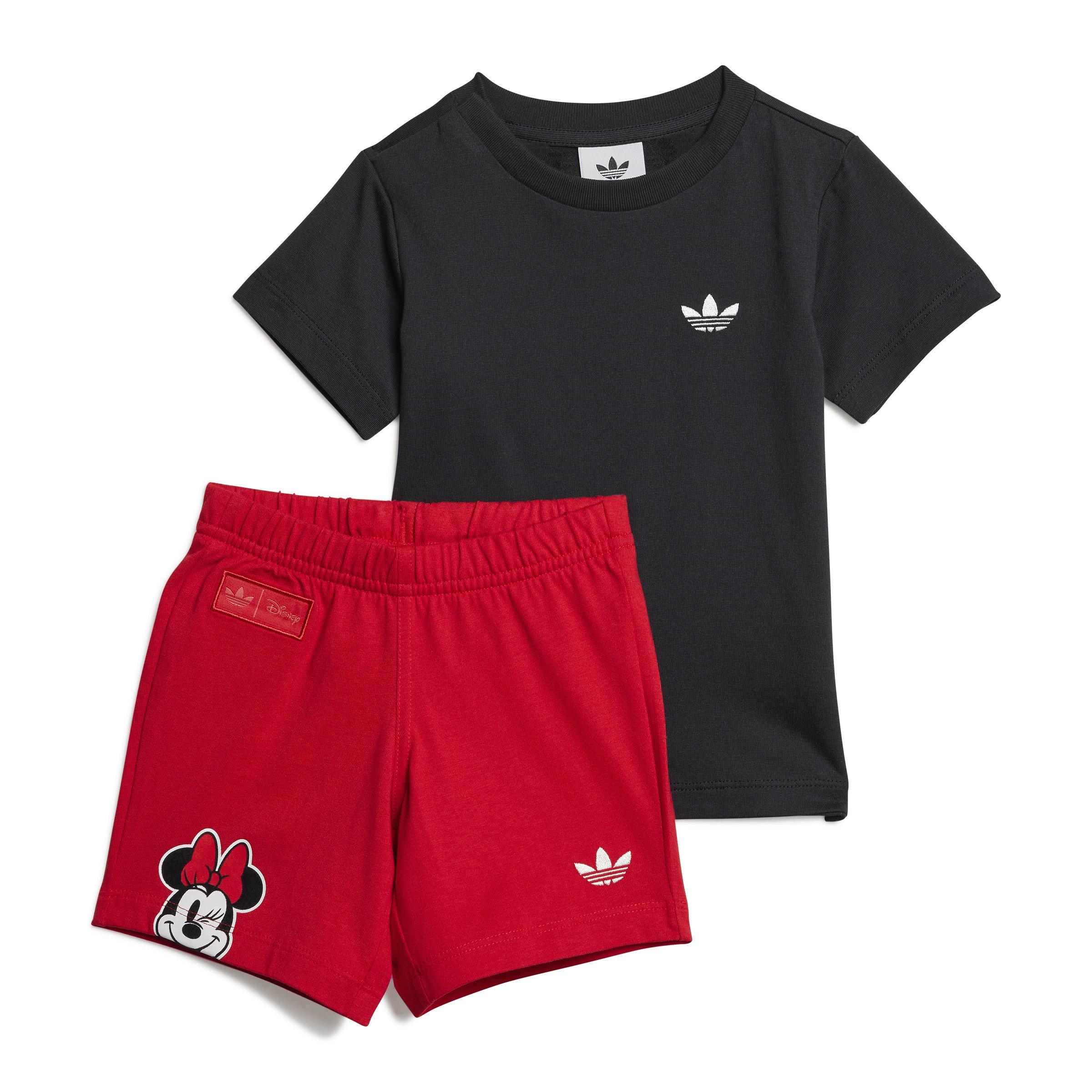 adidas Originals x Disney Minnie Mouse Infant Boys' Black/Red Short Tee Set
