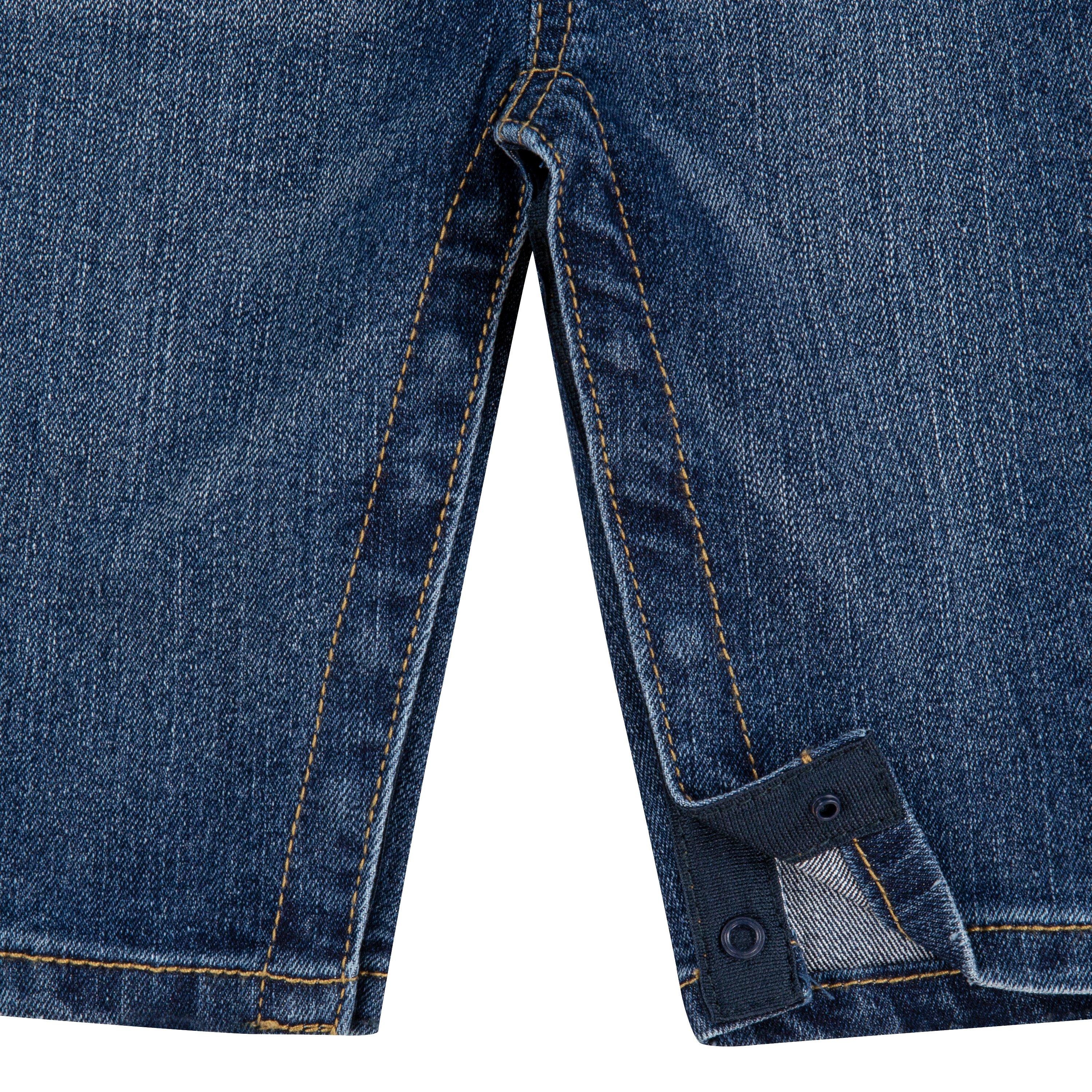 Levi's Baby Boys' Lightweight Dark Wash Denim Overalls - BLUE Thumbnail View 4