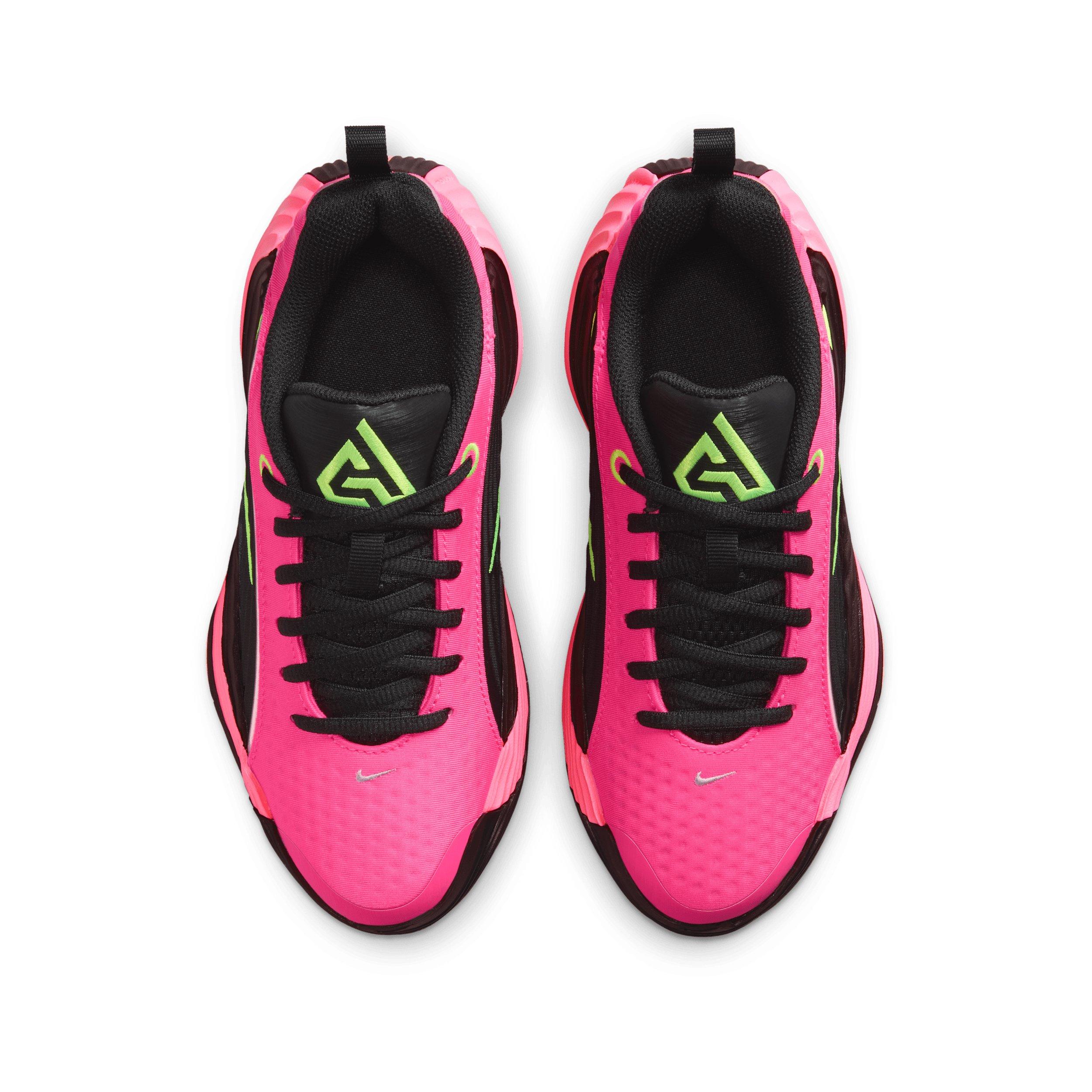 Nike Giannis Immortality 5 "Hyper Pink/Oracle Pink/Black/Volt" Grade School Boys' Basketball Shoe - PINK/PINK/BLACK/VOLT