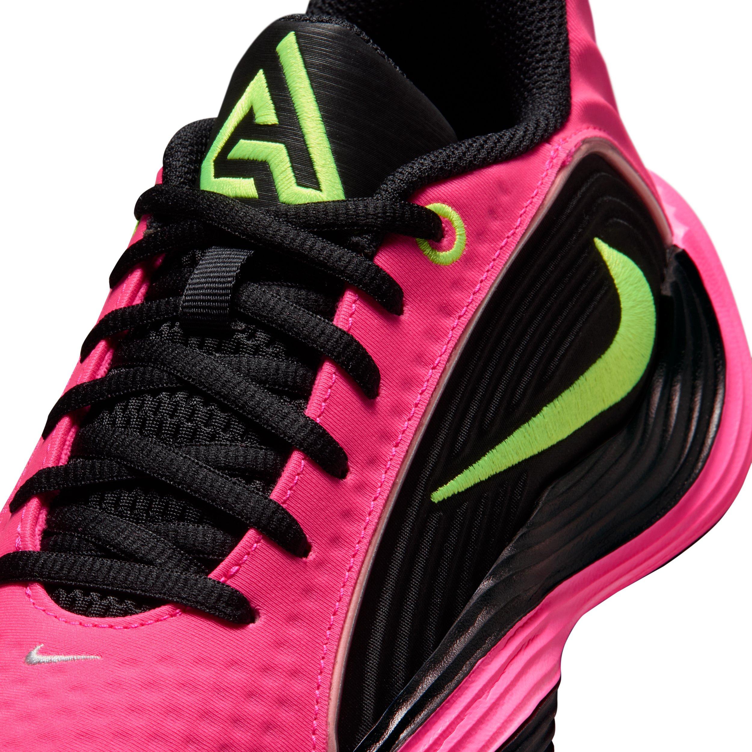Nike Giannis Immortality 5 "Hyper Pink/Oracle Pink/Black/Volt" Grade School Boys' Basketball Shoe - PINK/PINK/BLACK/VOLT