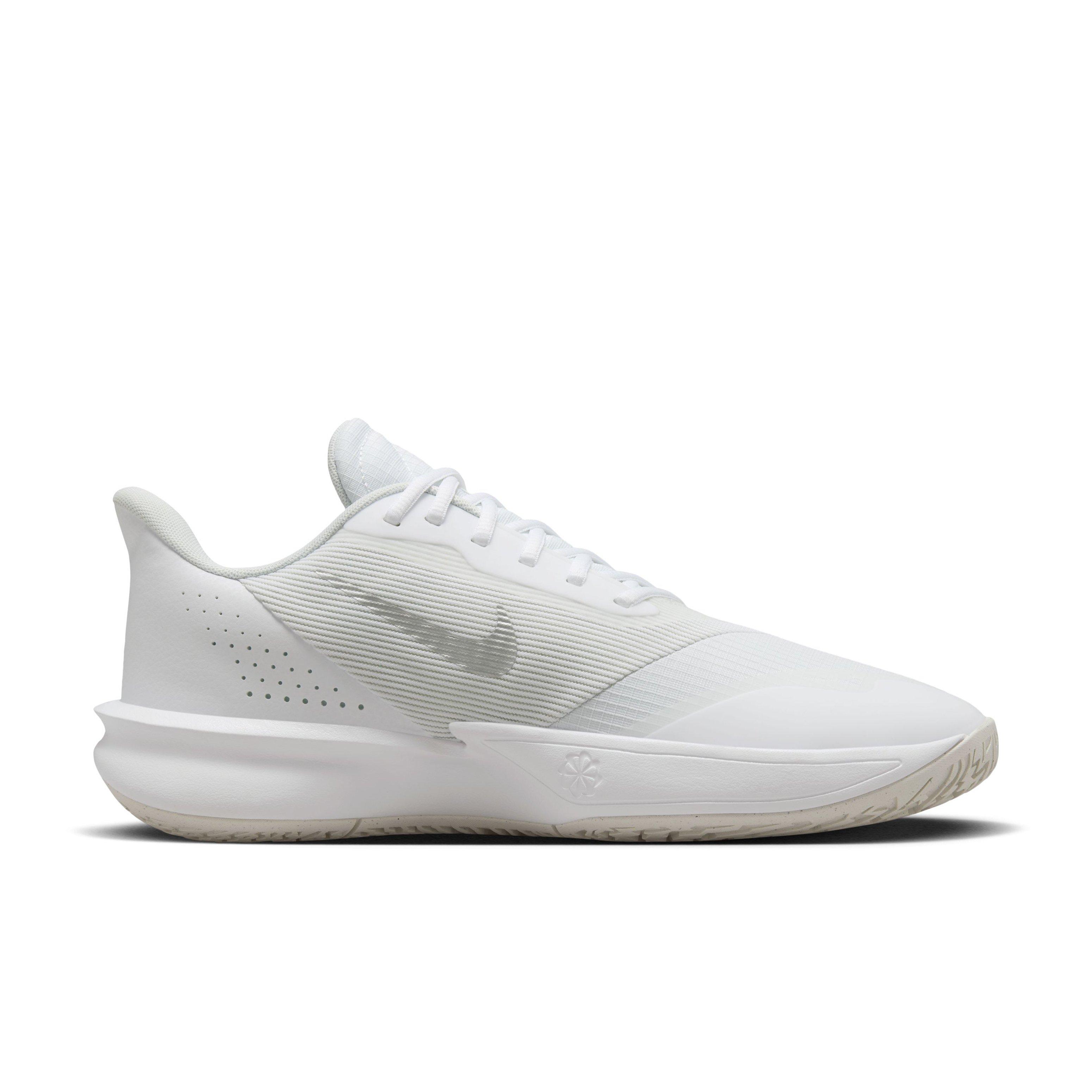 Nike Precision 7 "White/Photon Dust/Light Smoke Grey" Men's Basketball Shoe - WHITE/DUST/LT GREY Thumbnail View 1
