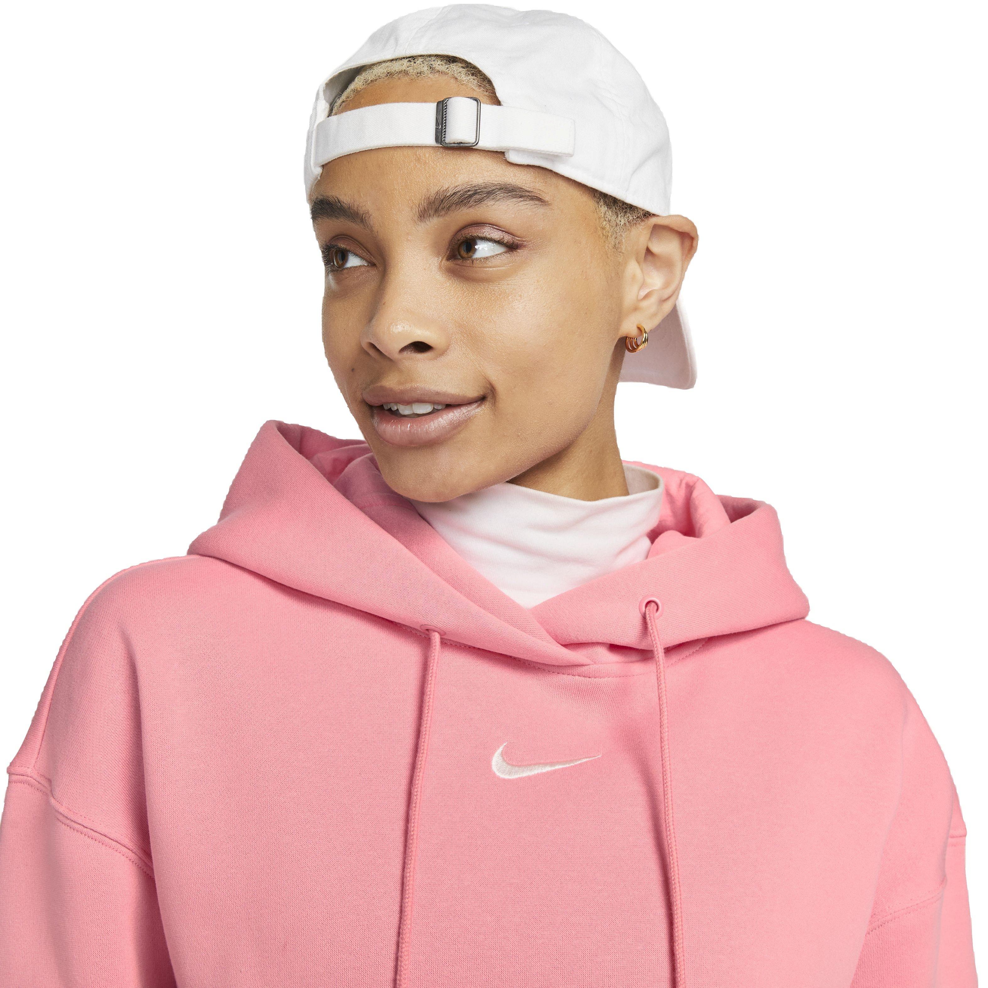 Nike Men's Sportswear Club Fleece Pullover Hoodie-Pink - Hibbett