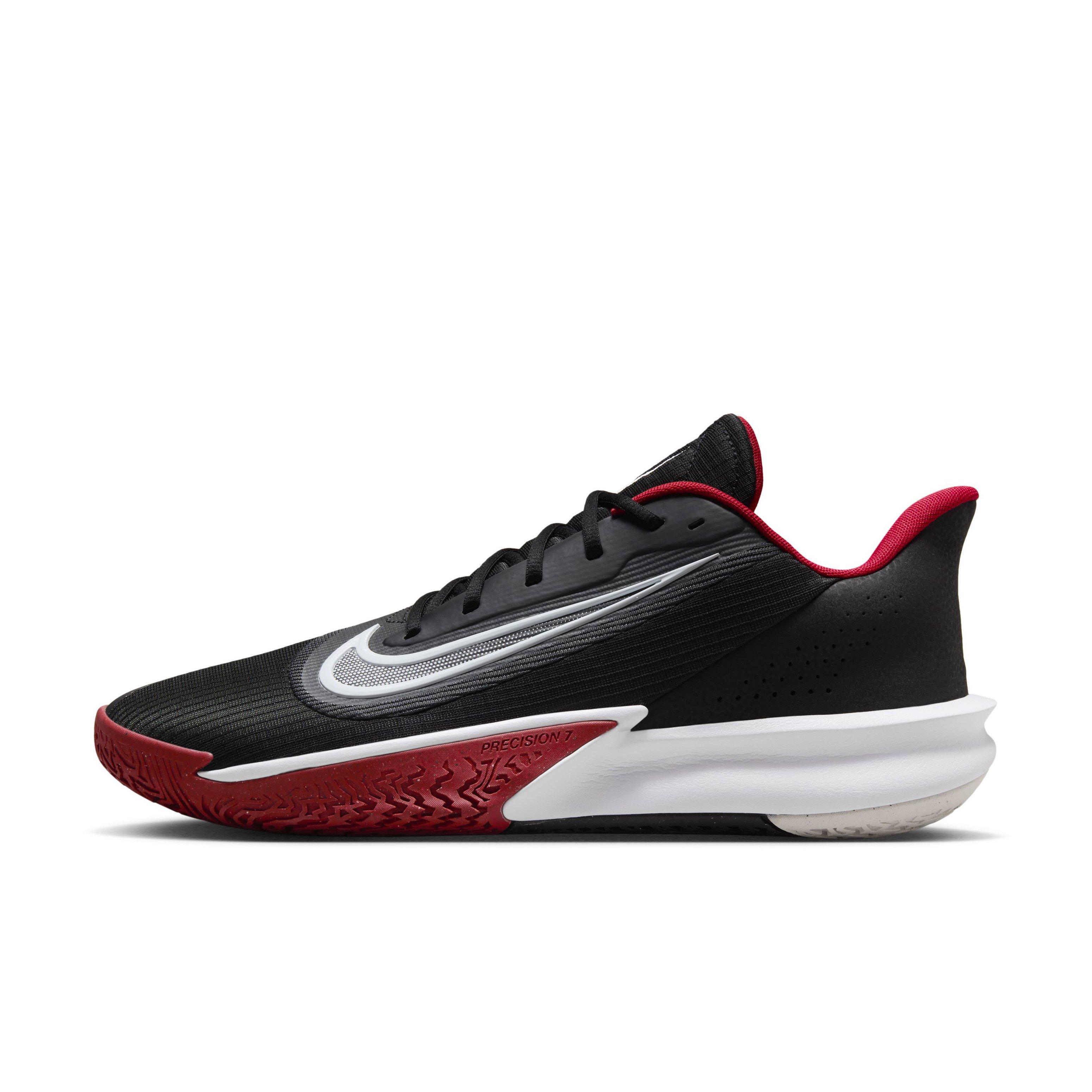 Nike Precision 7 "Black/University Red/White" Men's Basketball Shoe - BLACK/RED/WHITE Thumbnail View 2