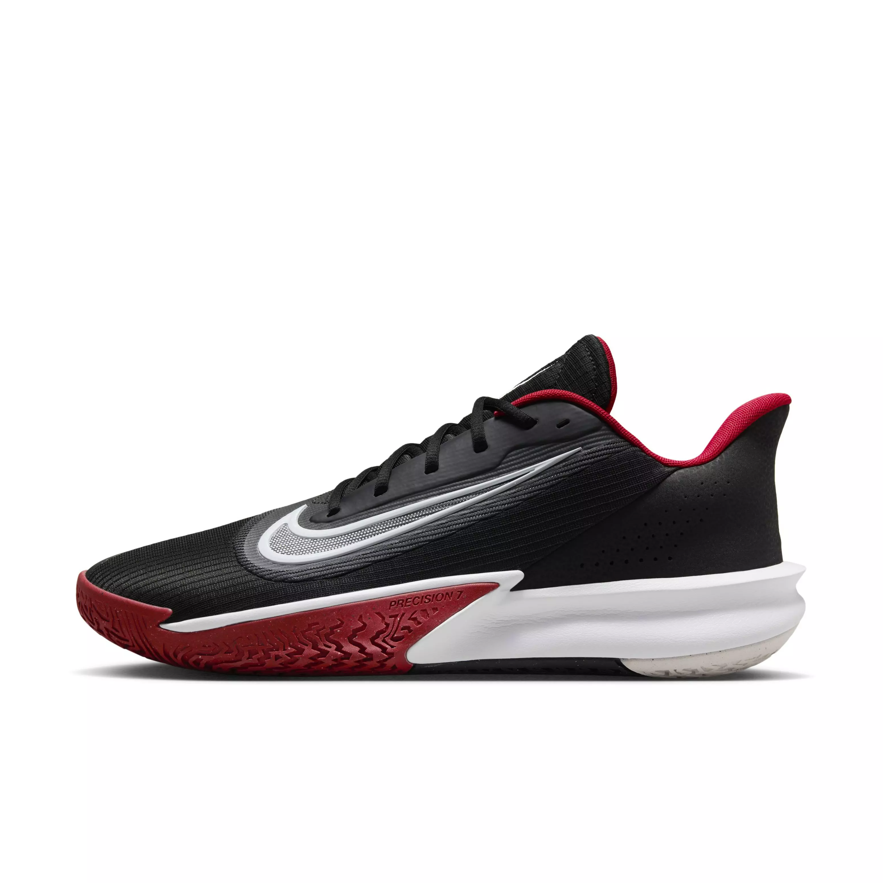 Nike Precision 7 "Black/University Red/White" Men's Basketball Shoe - BLACK/RED/WHITE