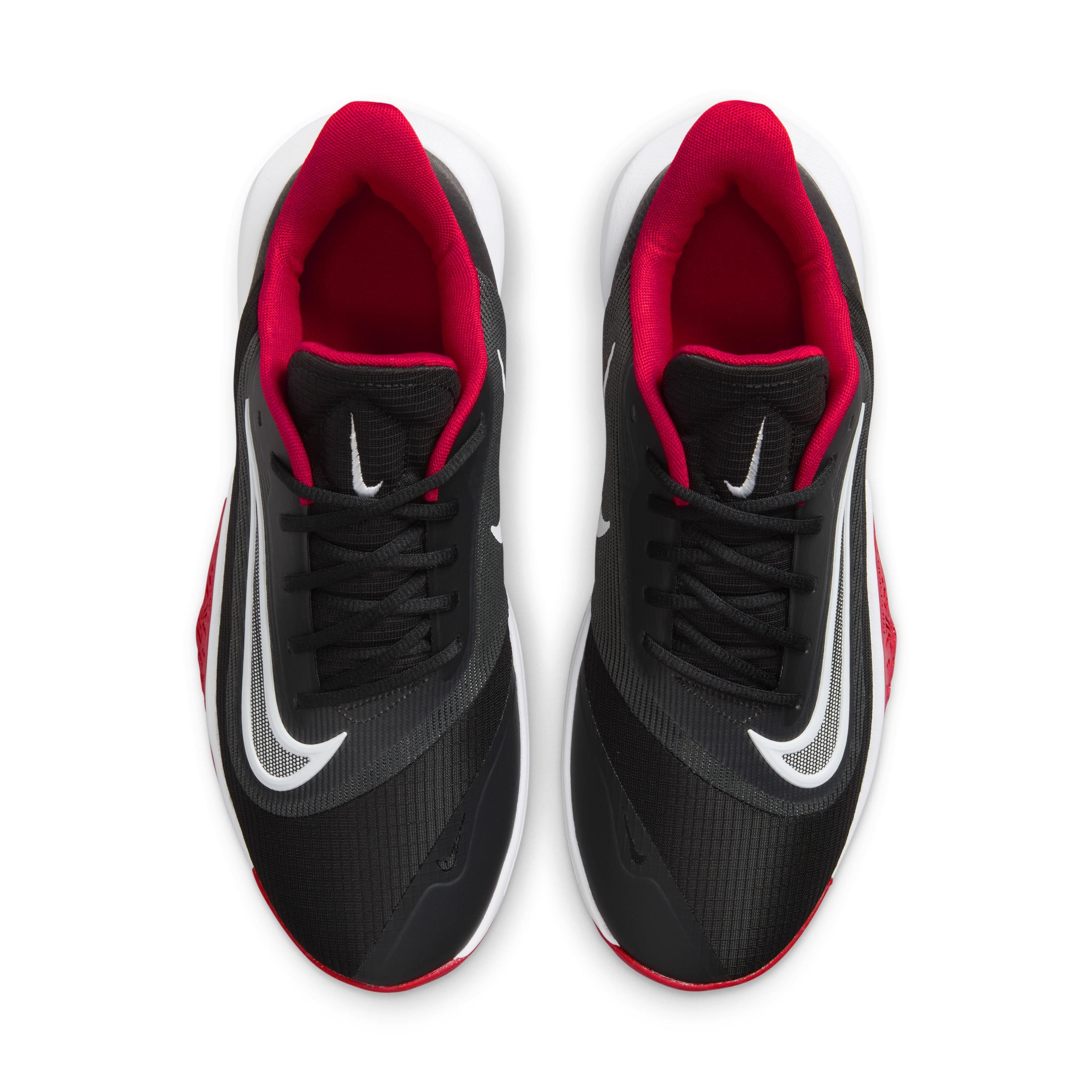 Nike Precision 7 "Black/University Red/White" Men's Basketball Shoe - BLACK/RED/WHITE Thumbnail View 4