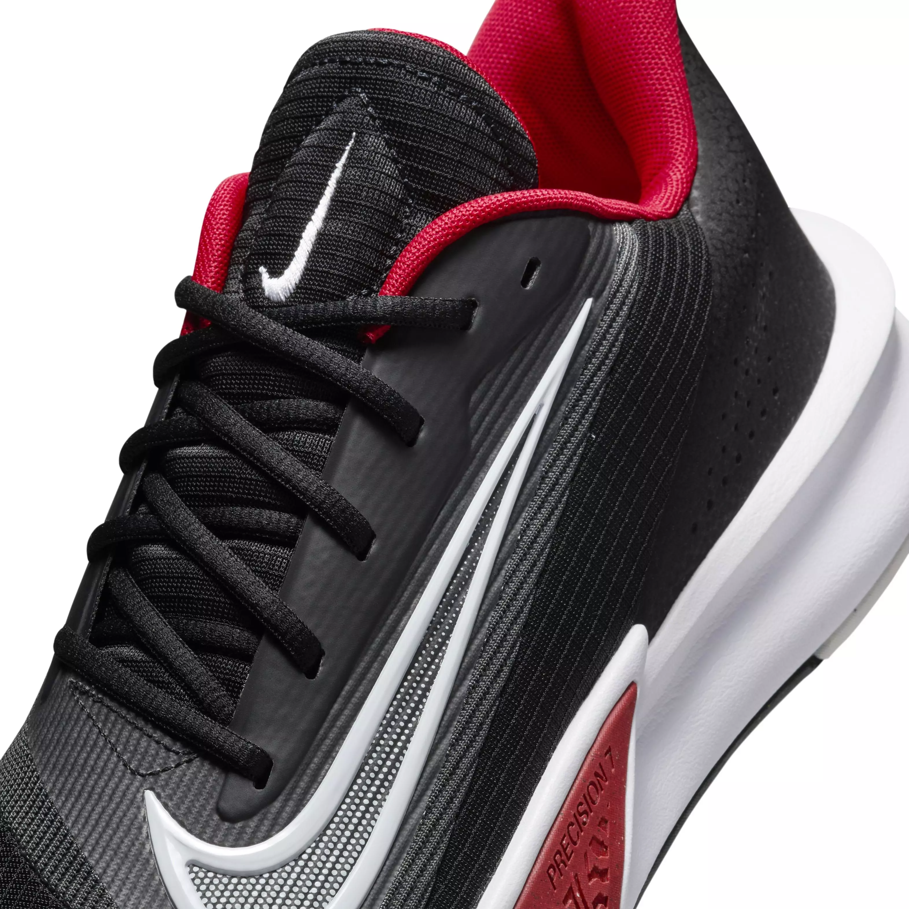Nike Precision 7 "Black/University Red/White" Men's Basketball Shoe - BLACK/RED/WHITE