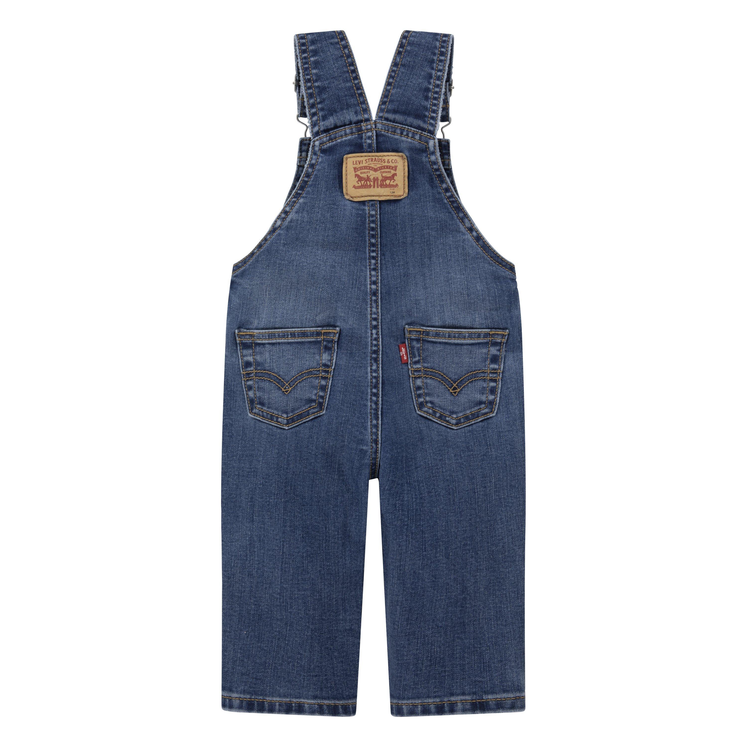 Levi's Toddler Boys' Lightweight Denim Overalls - Dark Wash - BLUE Thumbnail View 11