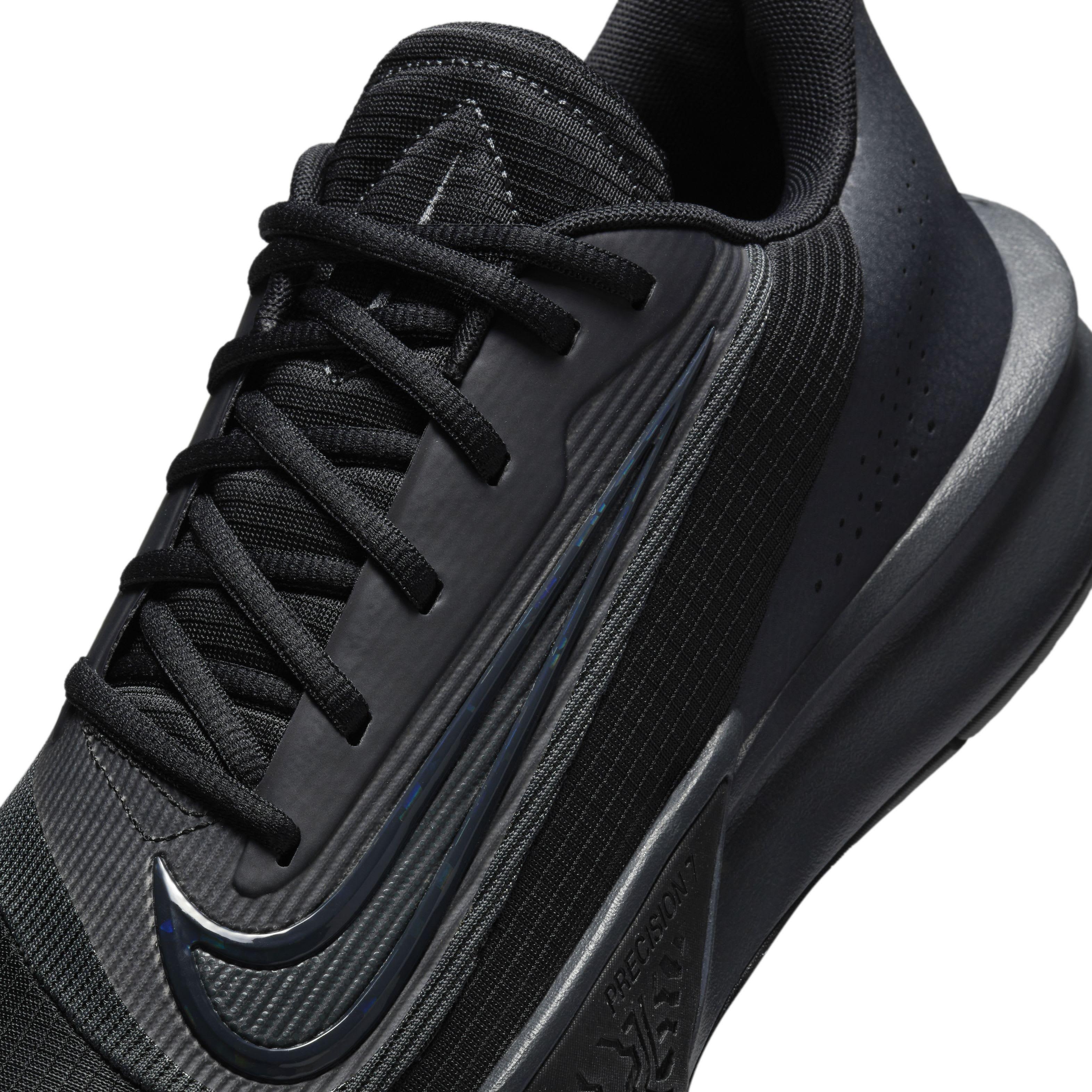 Nike Precision 7 "Black/Anthracite" Men's Basketball Shoe - BLACK/ANTHRACITE Thumbnail View 7