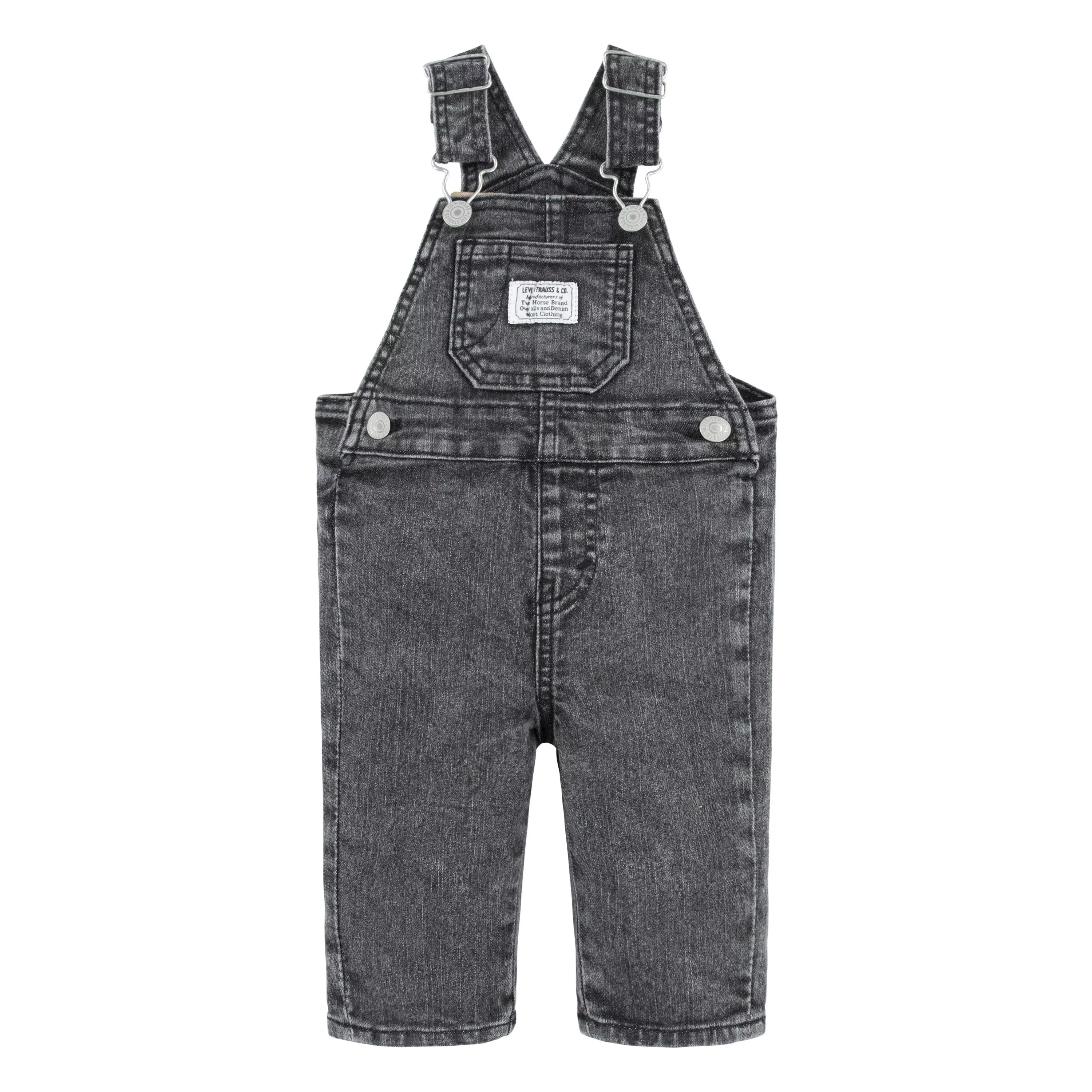 Levi's Baby Boys' Lightweight Black Denim Overalls - BLACK