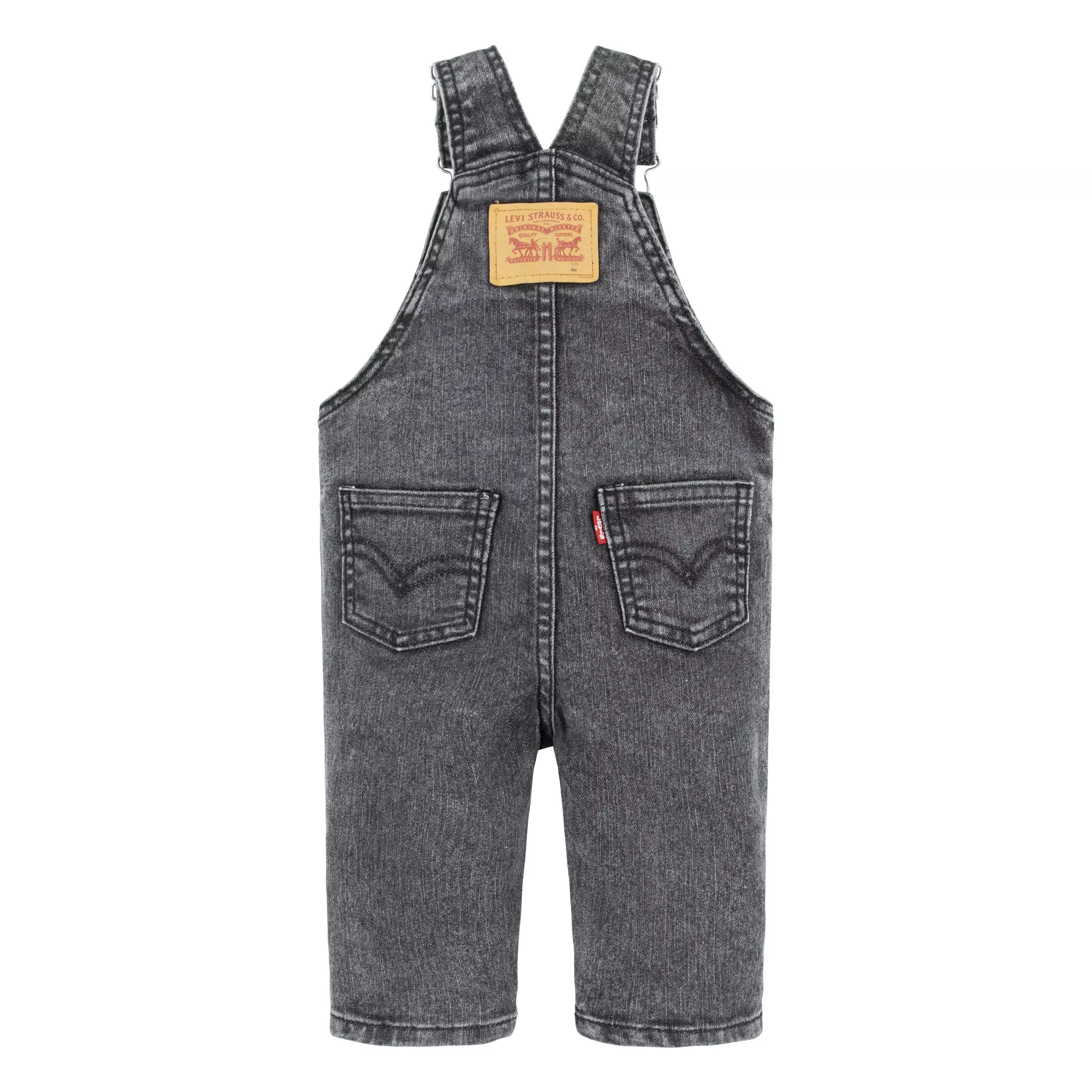 Levi's Baby Boys' Lightweight Black Denim Overalls - BLACK