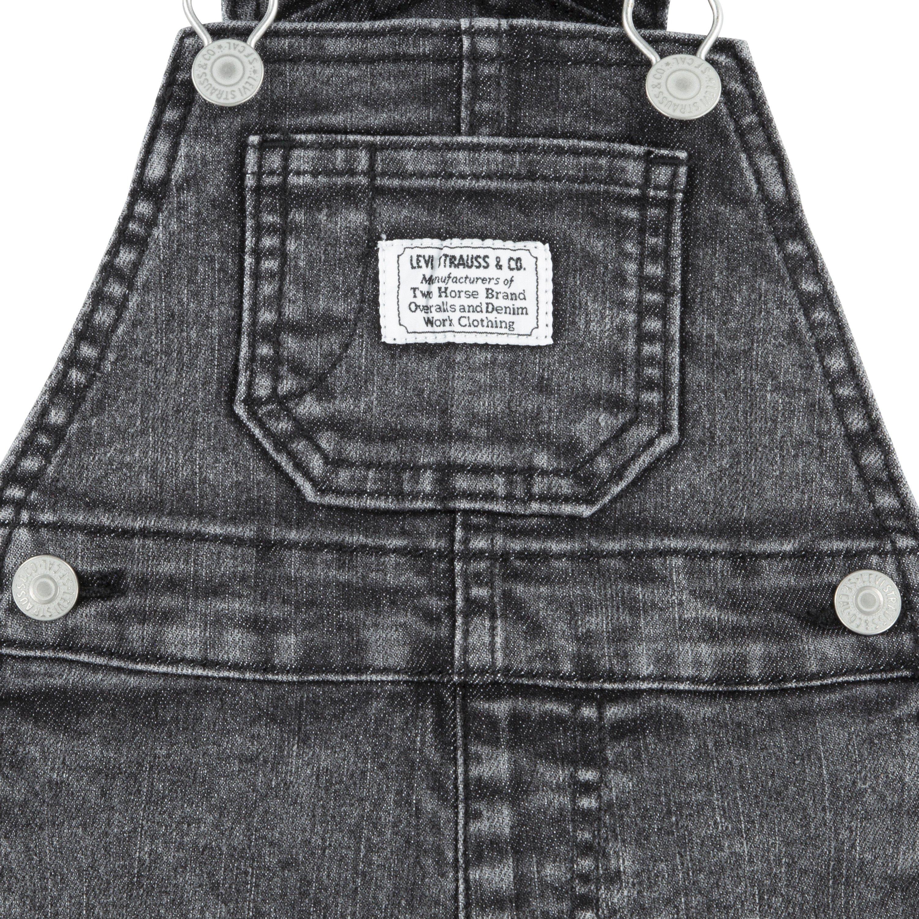 Levi's Baby Boys' Lightweight Denim Overalls - Black - BLACK Thumbnail View 3