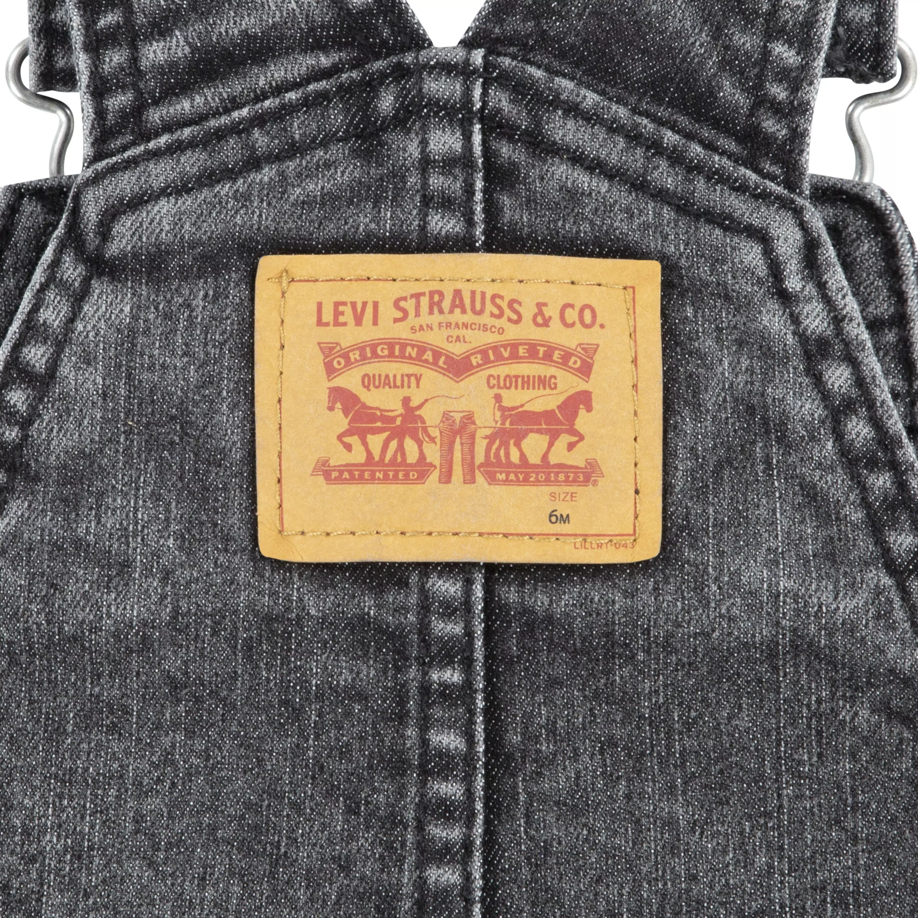 Levi's Baby Boys' Lightweight Denim Overalls - Black - BLACK