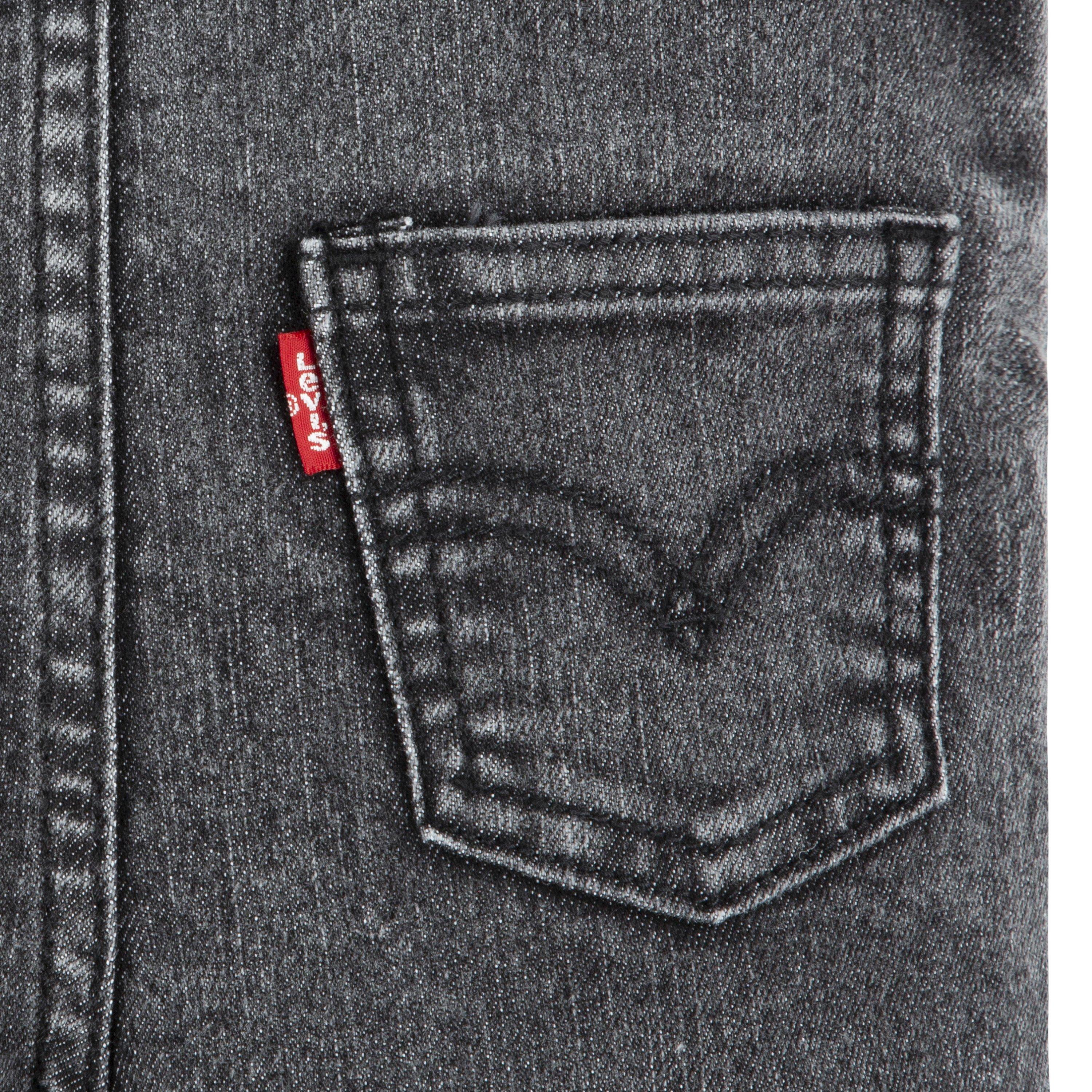 Levi's Baby Boys' Lightweight Black Denim Overalls - BLACK Thumbnail View 5