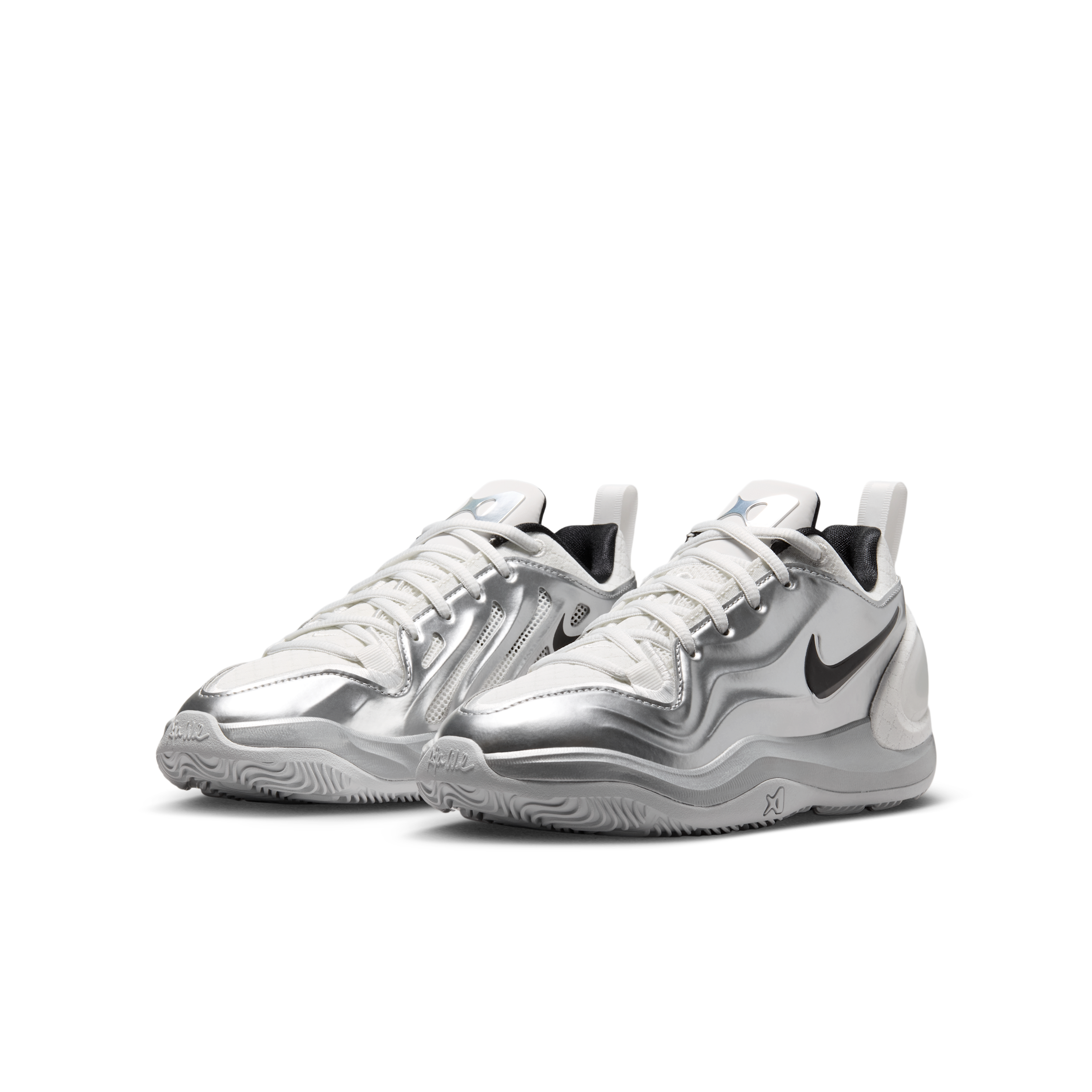 Nike A'Two "ASW" Preschool Kids' Basketball Shoe - SUMMIT WHITE/METALLIC SILVER/BLACK
