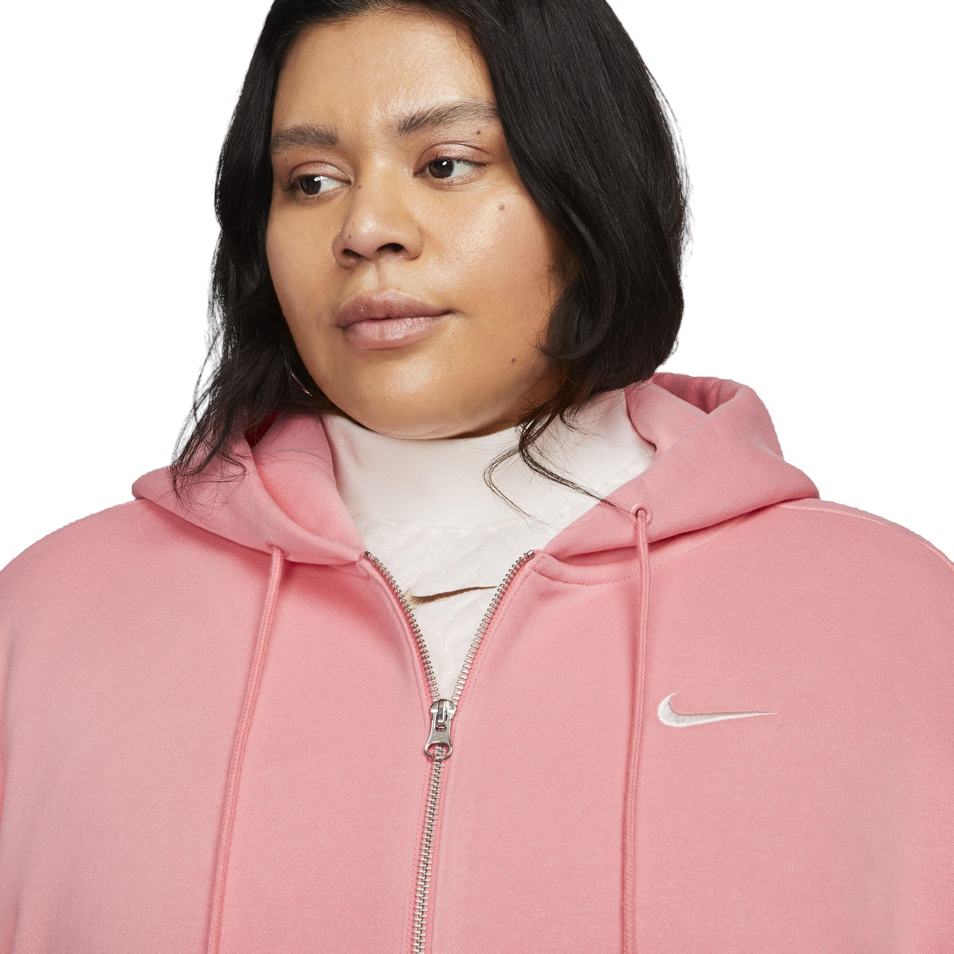 Nike Womens Phoenix Fleece Hoodie - Pink