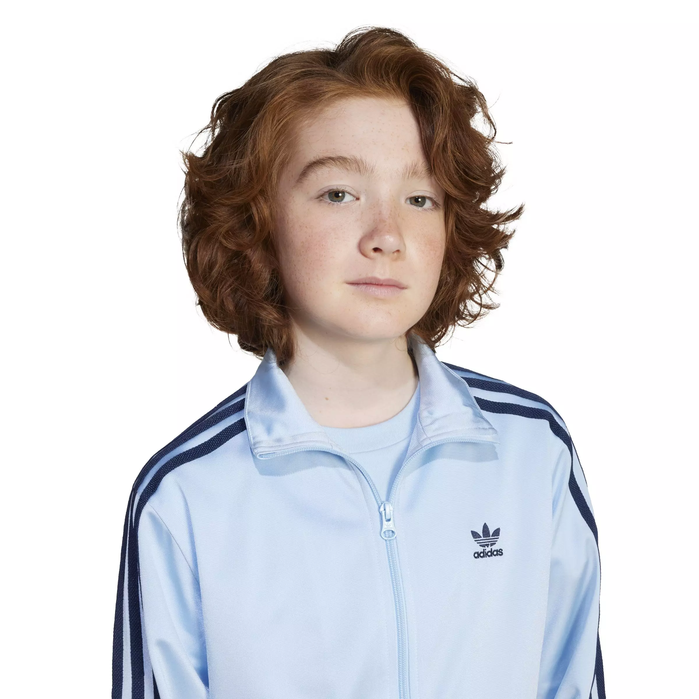 adidas Originals Big Kids' Adicolor Firebird Track Top - Blue - BLUE