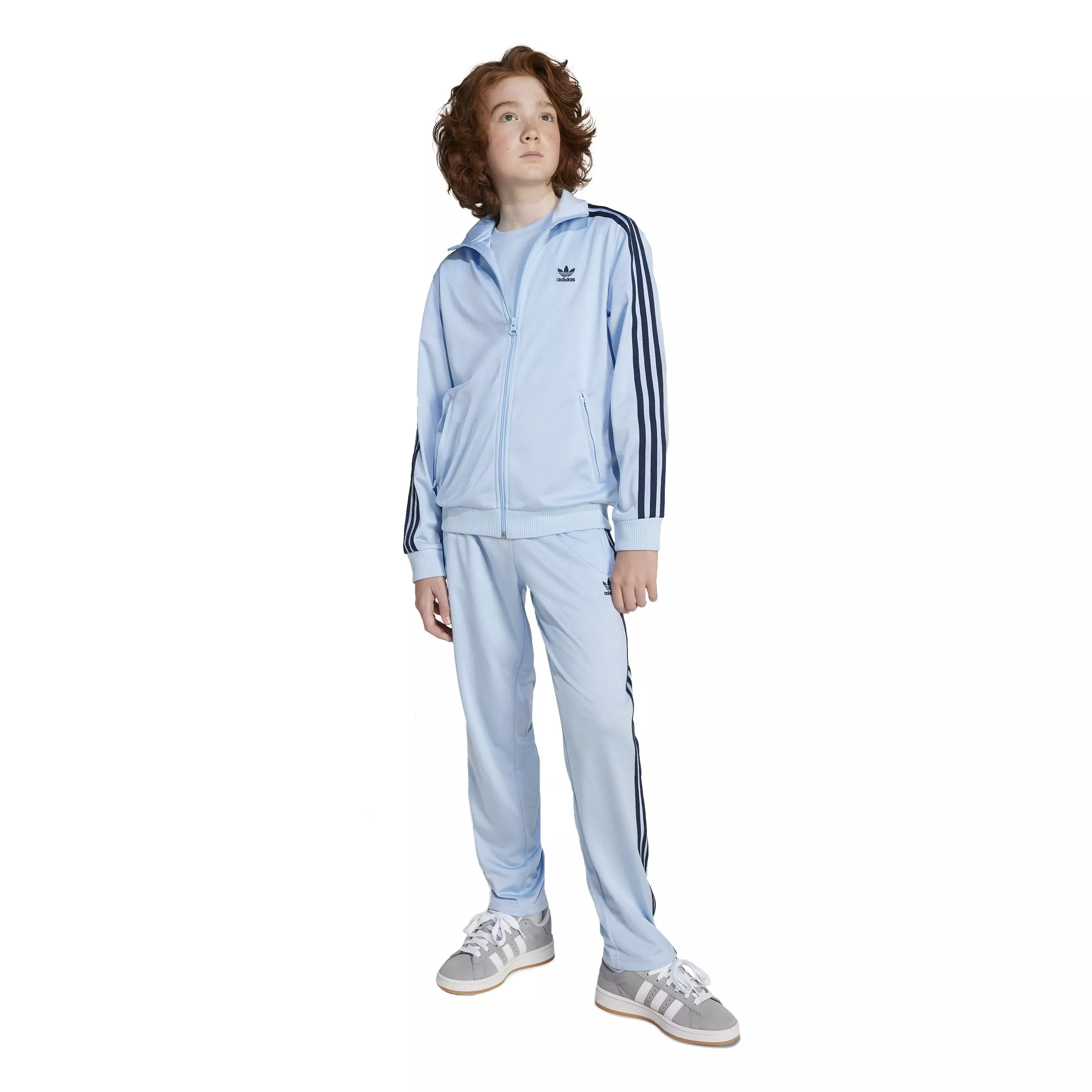 adidas Originals Big Kids' Adicolor Firebird Track Top - Blue - BLUE