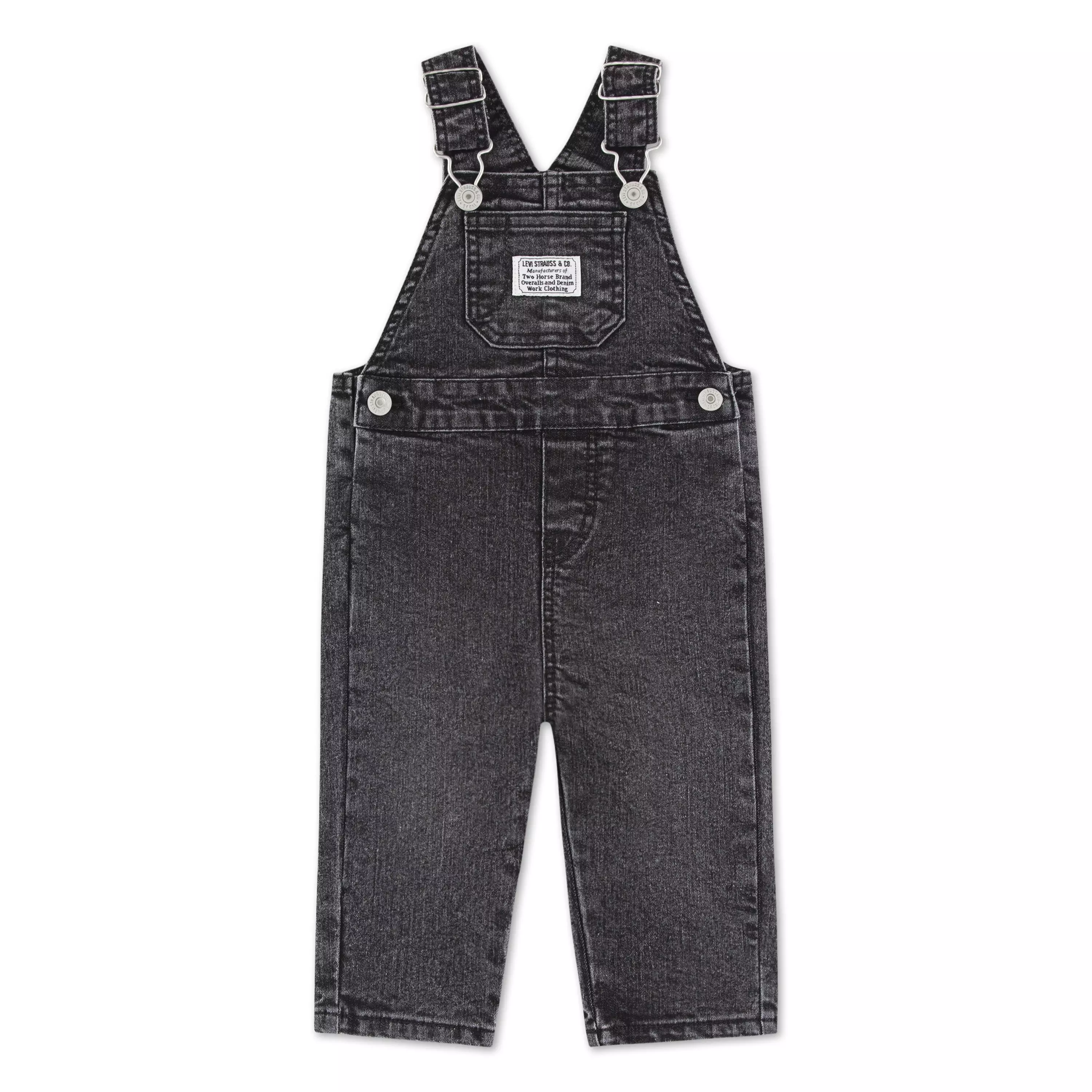 Levi's Infant Boys' Lightweight Black Denim Overalls - BLACK