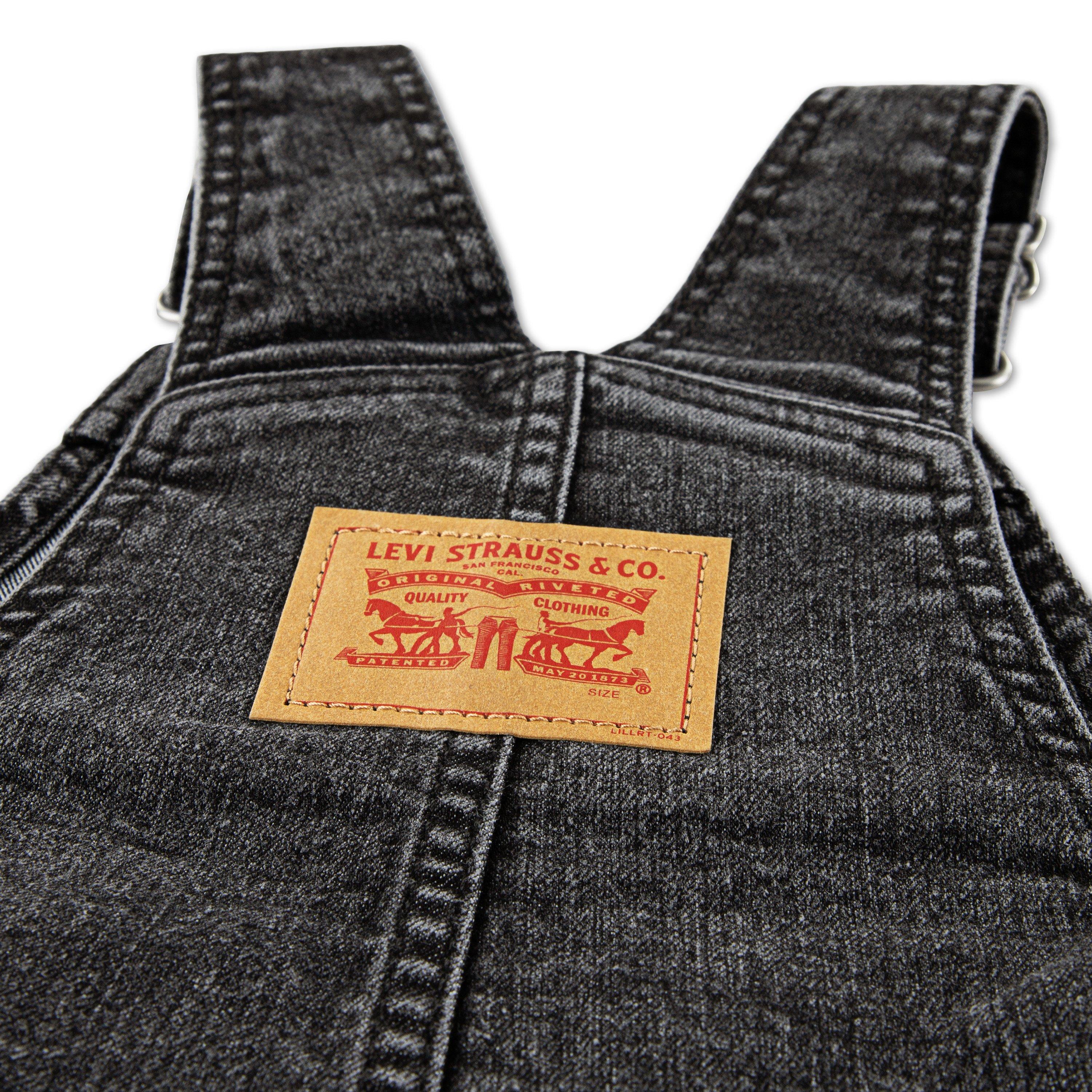 Levi's Infant Boys' Lightweight Denim Overalls - Black - BLACK Thumbnail View 4