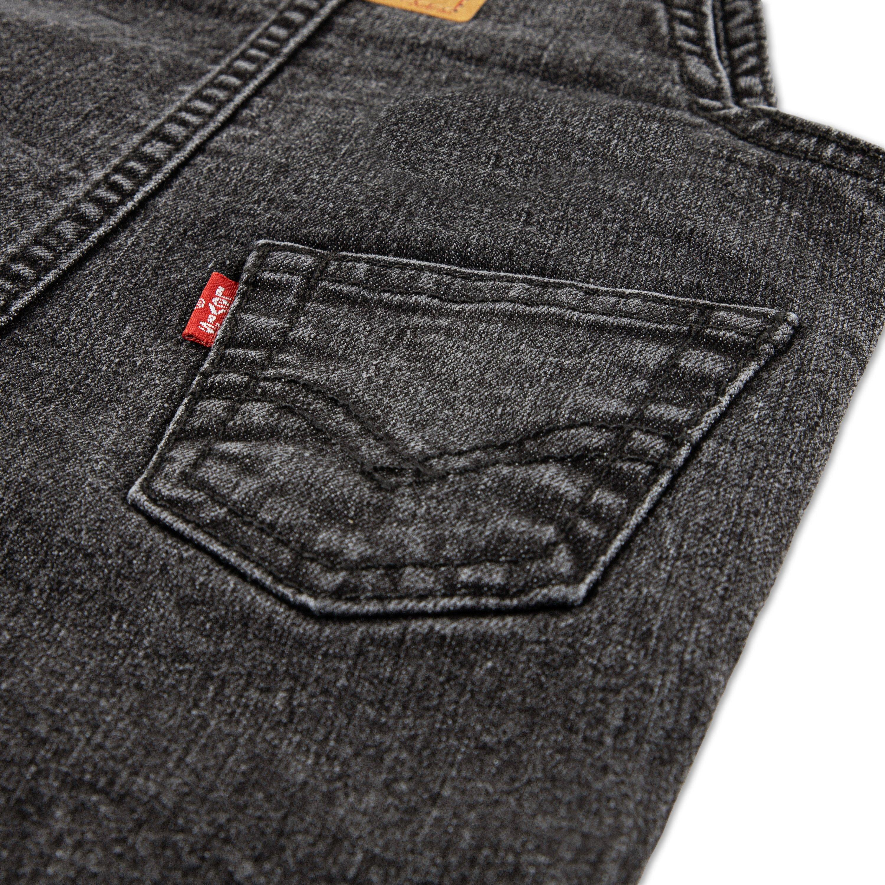 Levi's Infant Boys' Lightweight Black Denim Overalls - BLACK Thumbnail View 5