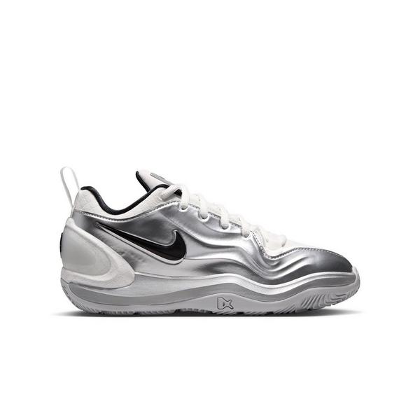 Nike A'Two "ASW" Grade School Kids' Basketball Shoe - SUMMIT WHITE/METALLIC SILVER/BLACK