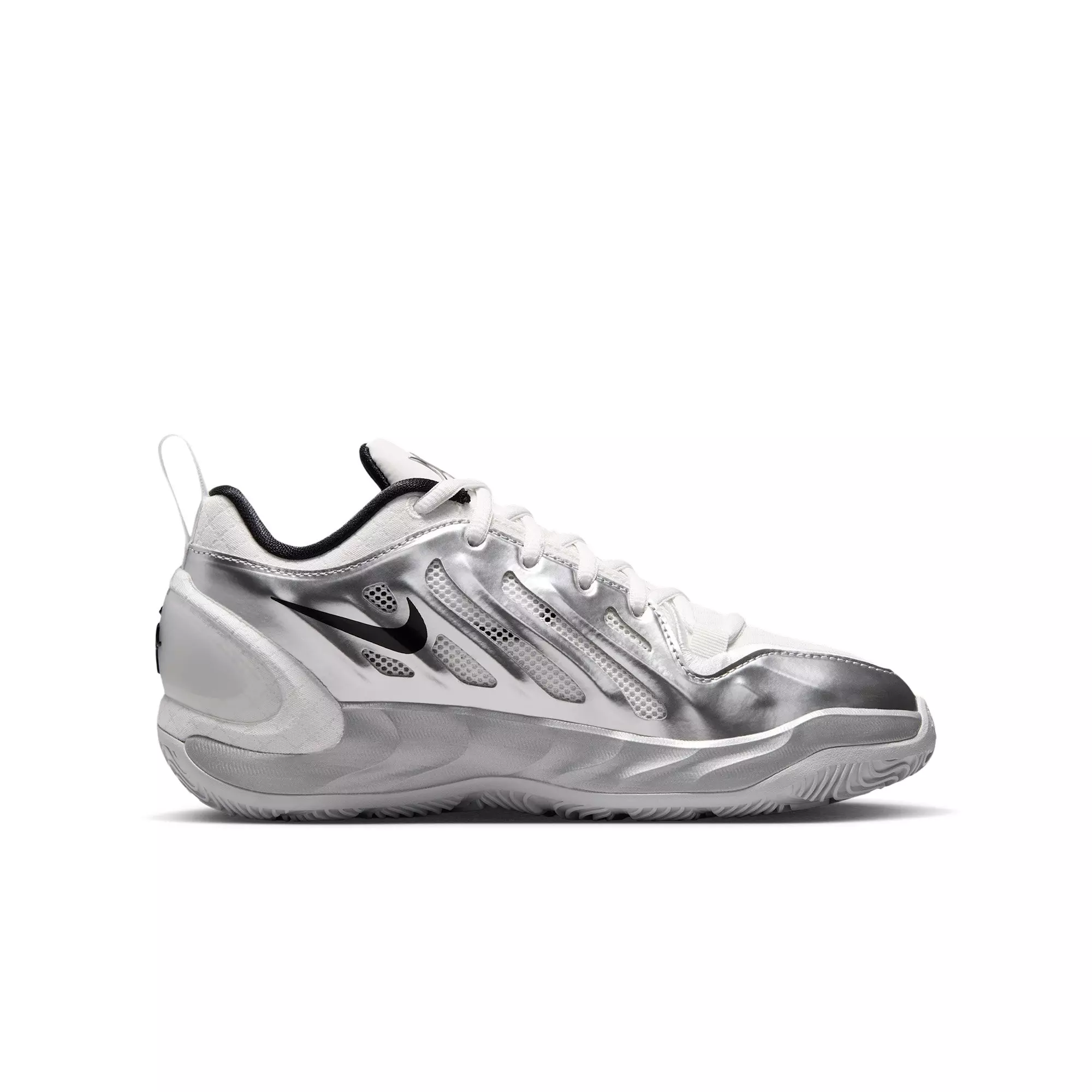 Nike A'Two "ASW" Grade School Kids' Basketball Shoe - SUMMIT WHITE/METALLIC SILVER/BLACK