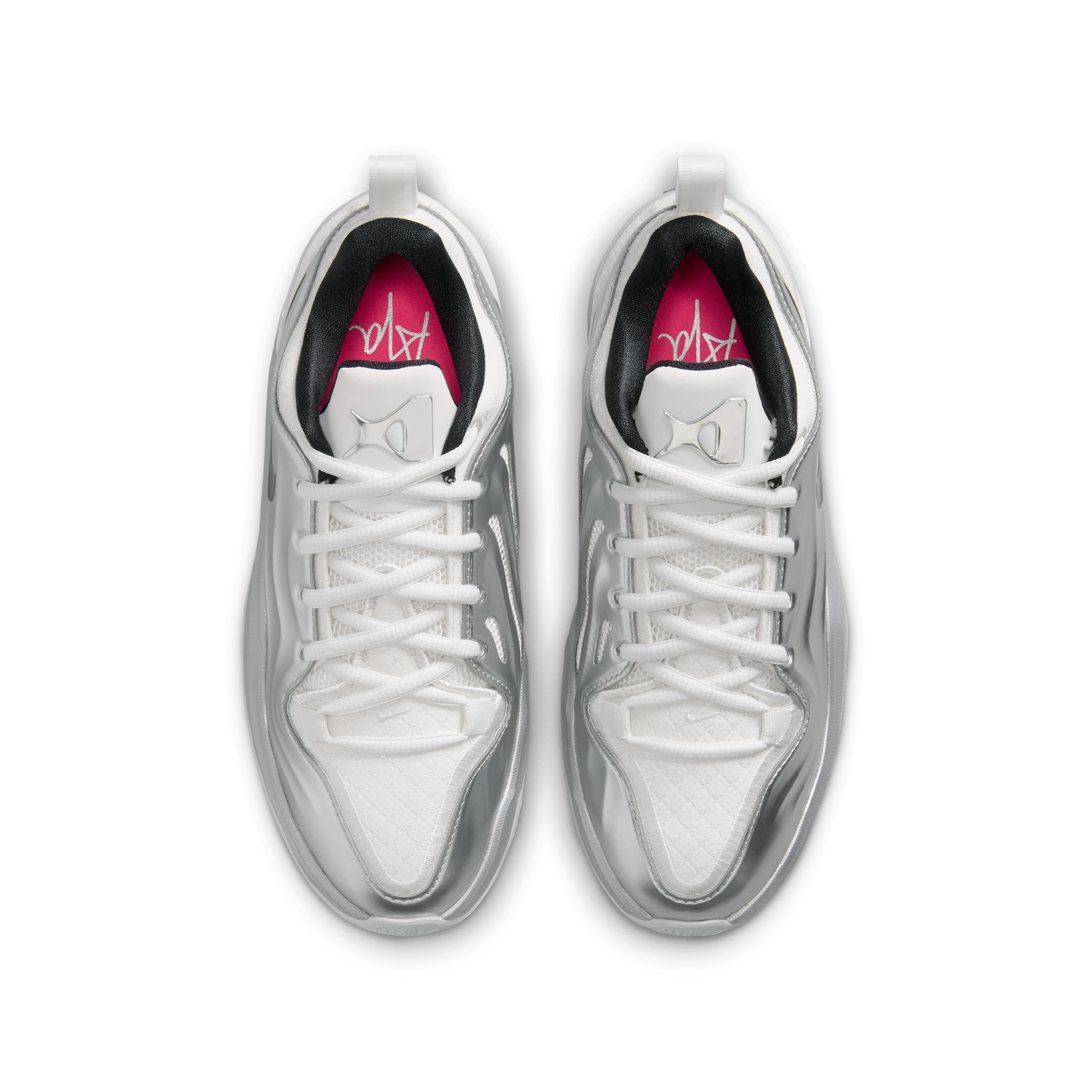 Nike A'Two "ASW" Grade School Kids' Basketball Shoe - SUMMIT WHITE/METALLIC SILVER/BLACK