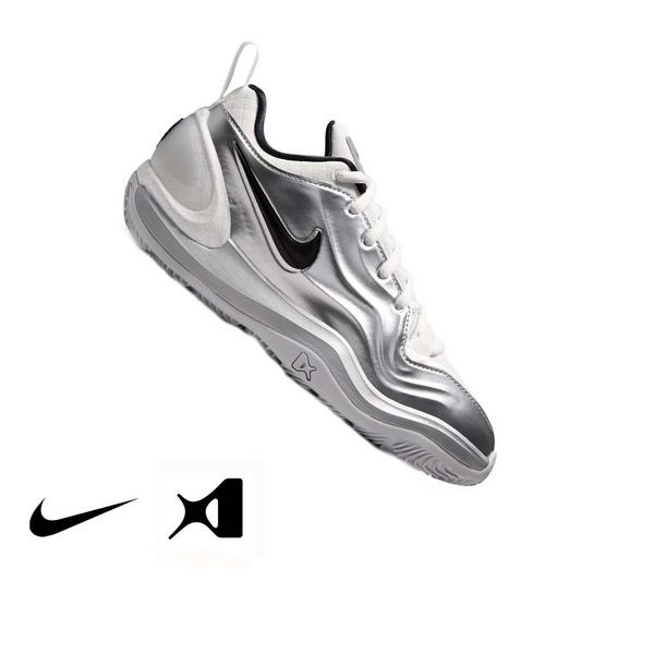 Nike A'Two "ASW" Grade School Kids' Basketball Shoe - SUMMIT WHITE/METALLIC SILVER/BLACK