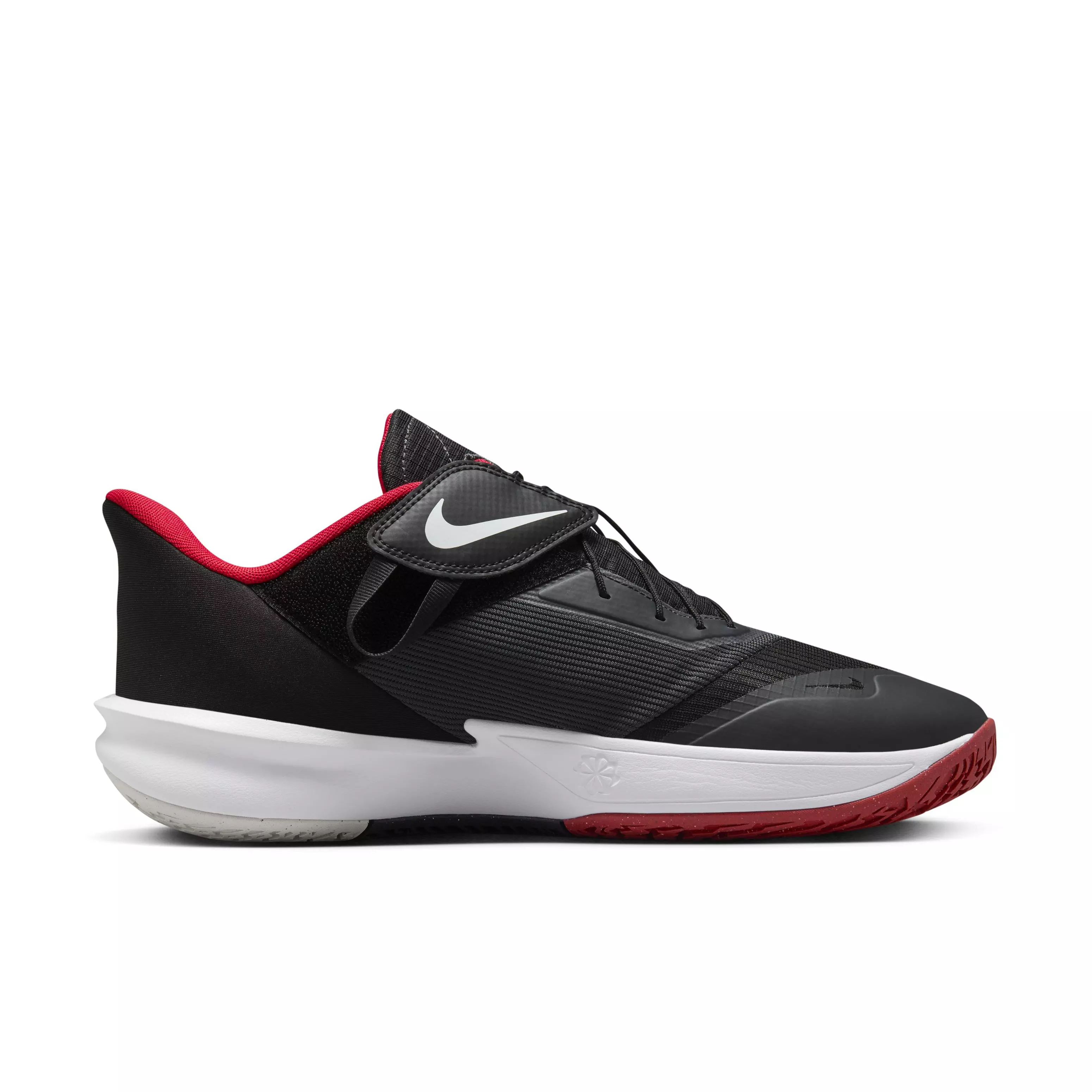 Nike Precision 7 EasyOn "Black/University Red/White" Men's Basketball Shoe - BLACK/RED/WHITE