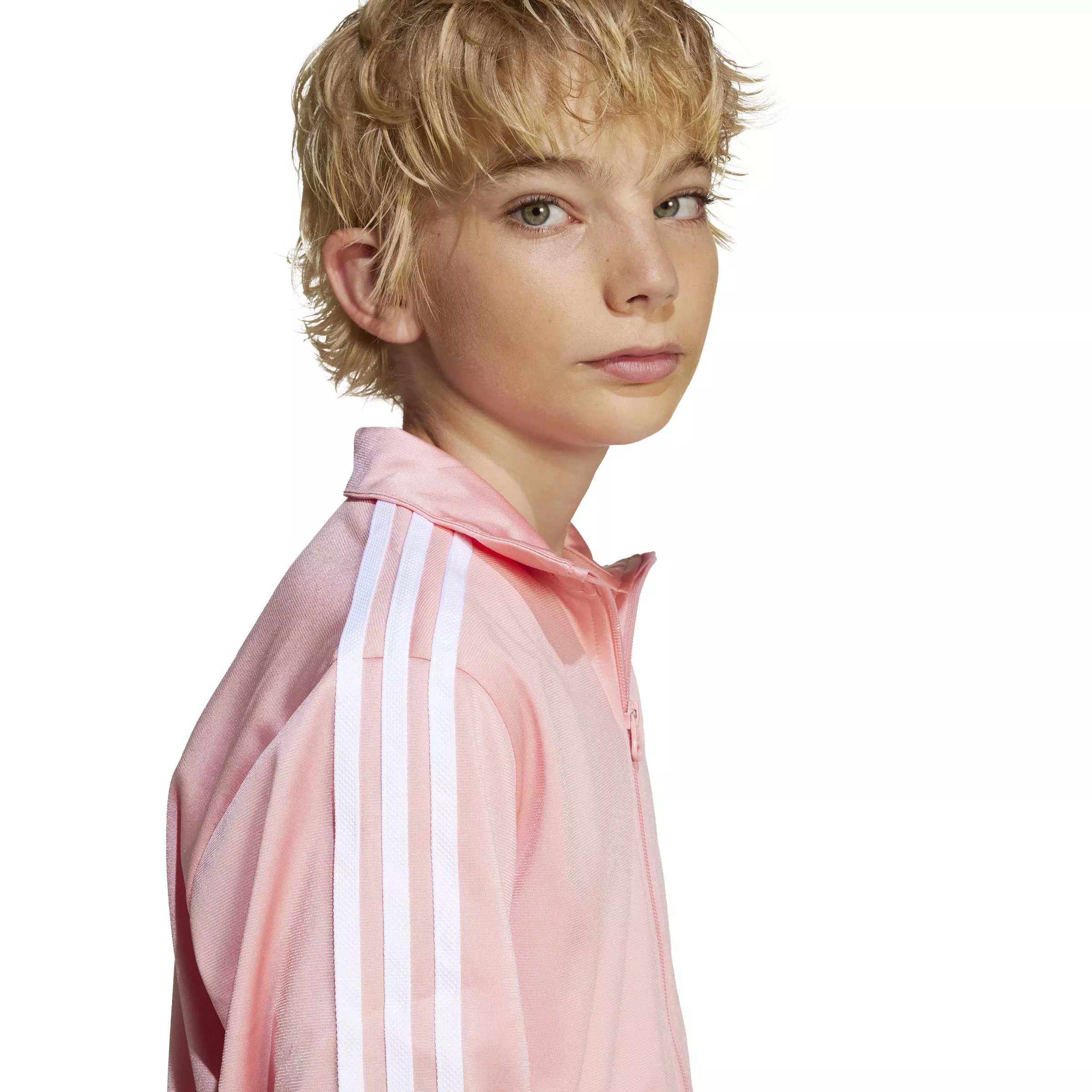 adidas Originals Big Kids' Adicolor Firebird Track Top - Pink - PINK