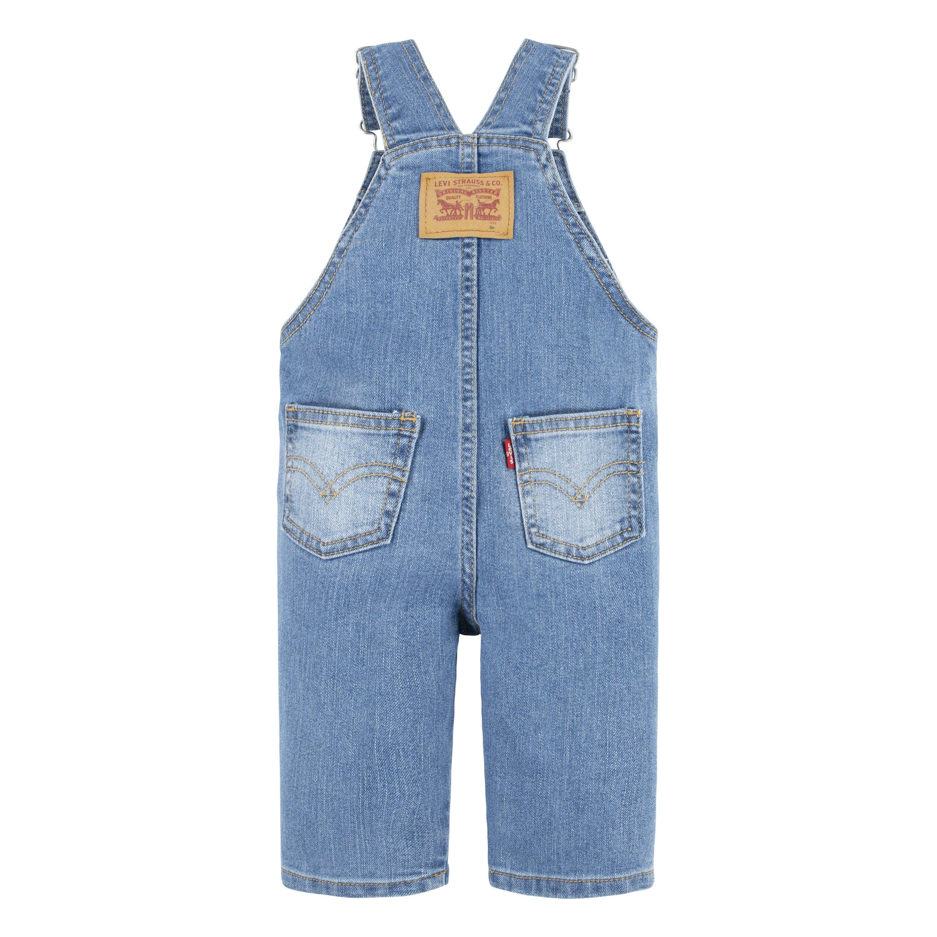 Levi's Baby Boys' Lightweight Denim Overalls - Light Blue - LIGHT BLUE Thumbnail View 2