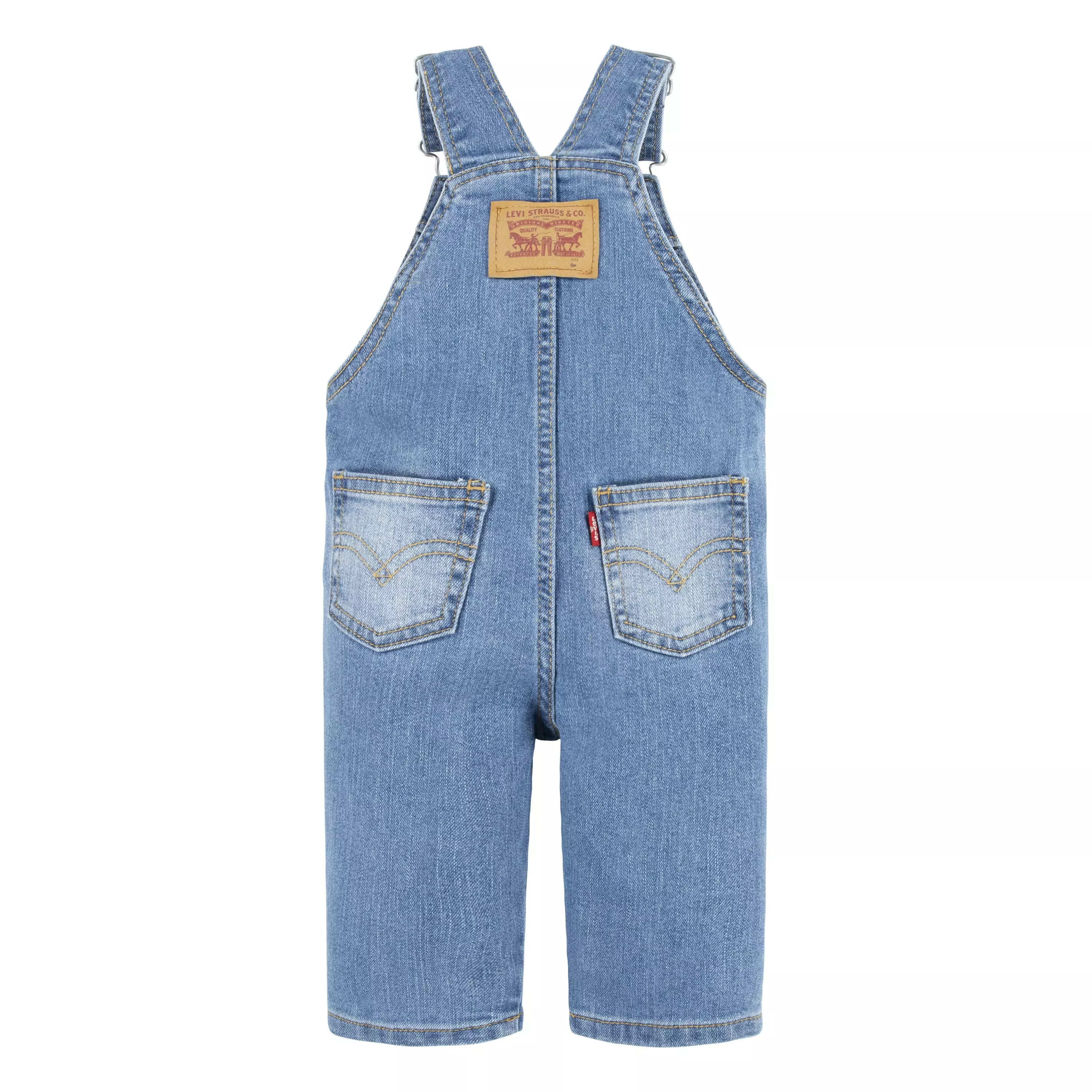 Levi's Baby Boys' Lightweight Light Blue Denim Overalls - LIGHT BLUE