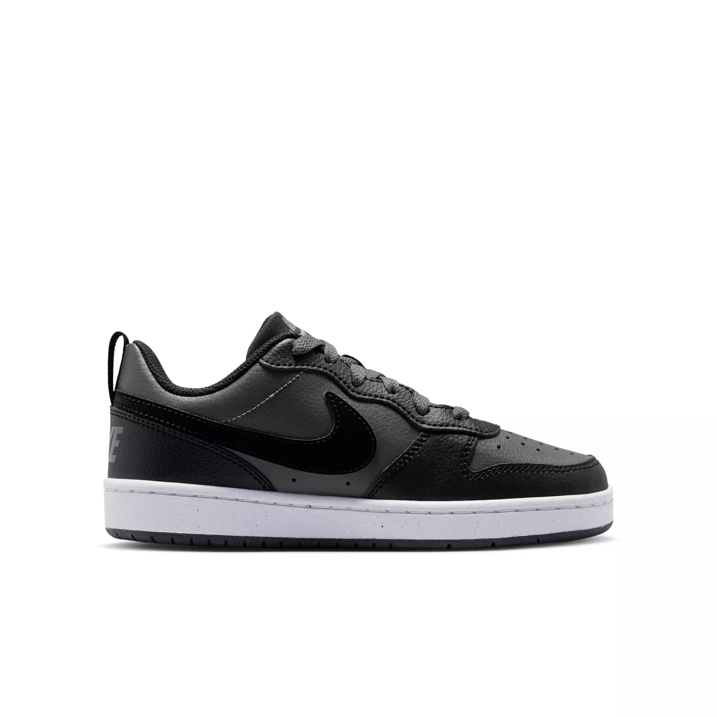 Nike Court Borough Low "Iron Grey/White/Black" Grade School Boys' Shoe - GREY/WHITE/BLACK