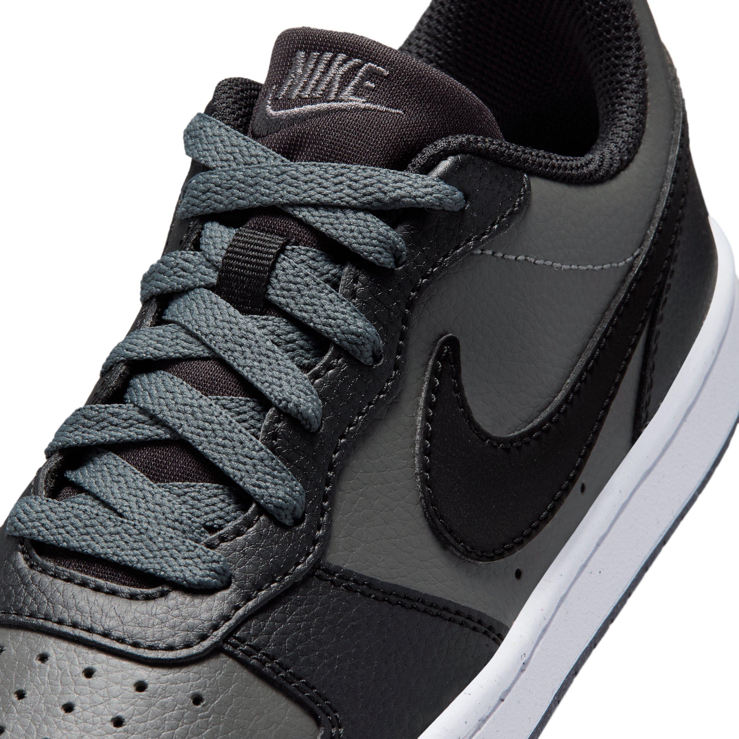 Nike Court Borough Low "Iron Grey/White/Black" Grade School Boys' Shoe - GREY/WHITE/BLACK Thumbnail View 7