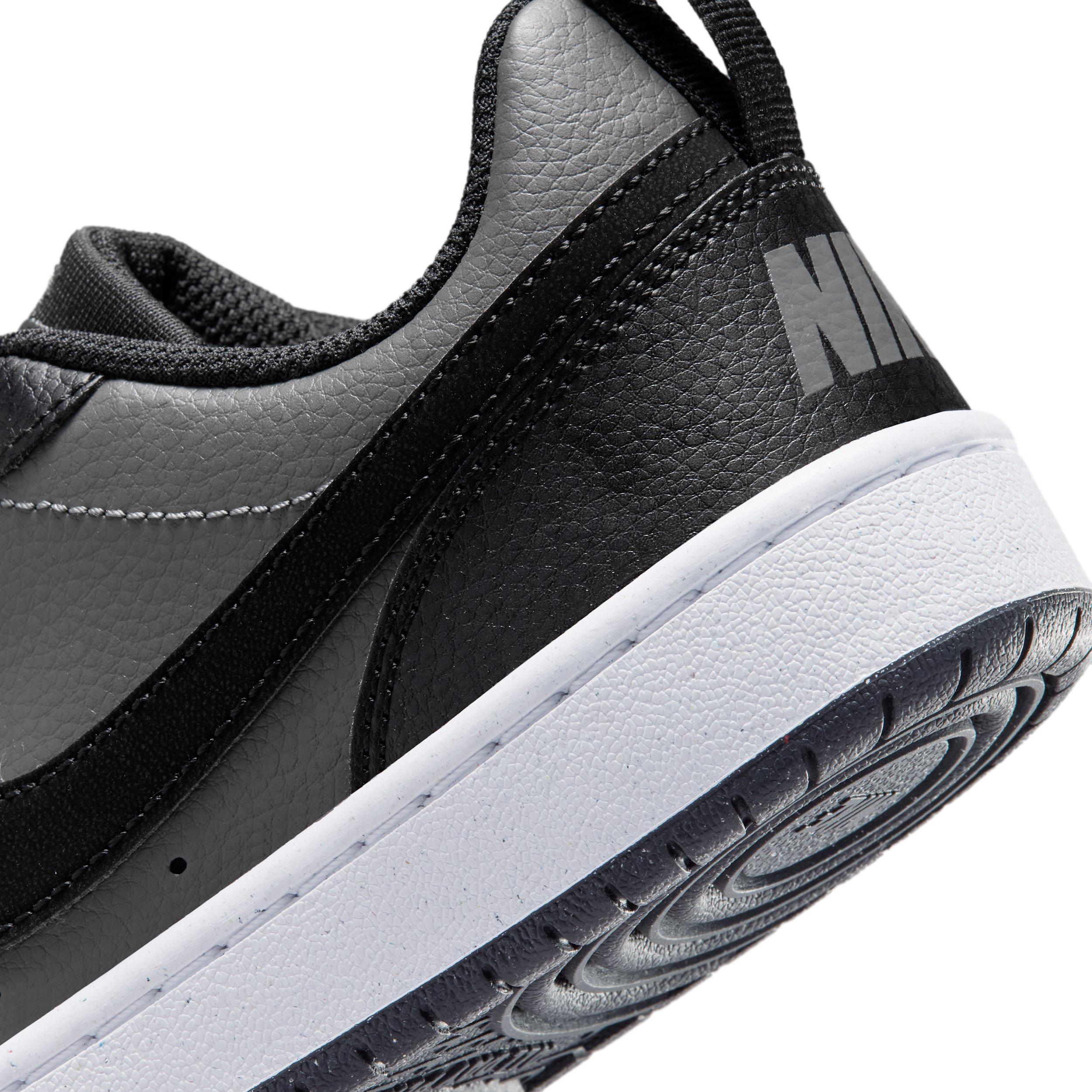 Nike Court Borough Low "Iron Grey/White/Black" Grade School Boys' Shoe - GREY/WHITE/BLACK Thumbnail View 8
