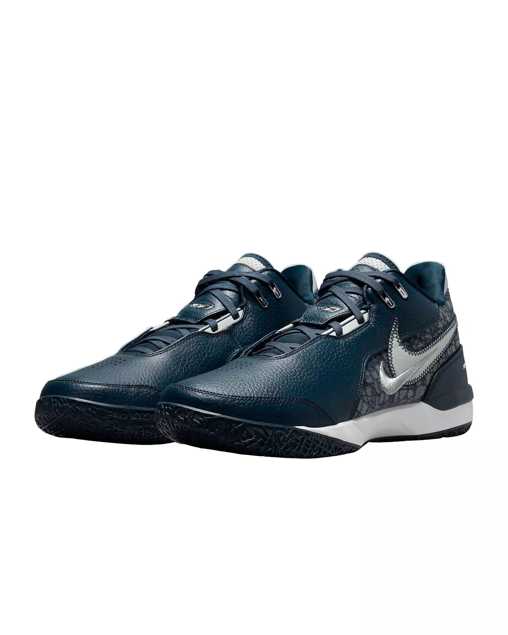 Nike LeBron NXXT Gen AMPD "Armory Navy/Sail/Metallic Silver/Light Silver" Men's Basketball Shoe - NAVY/SAIL/SILVER/LT SILVER
