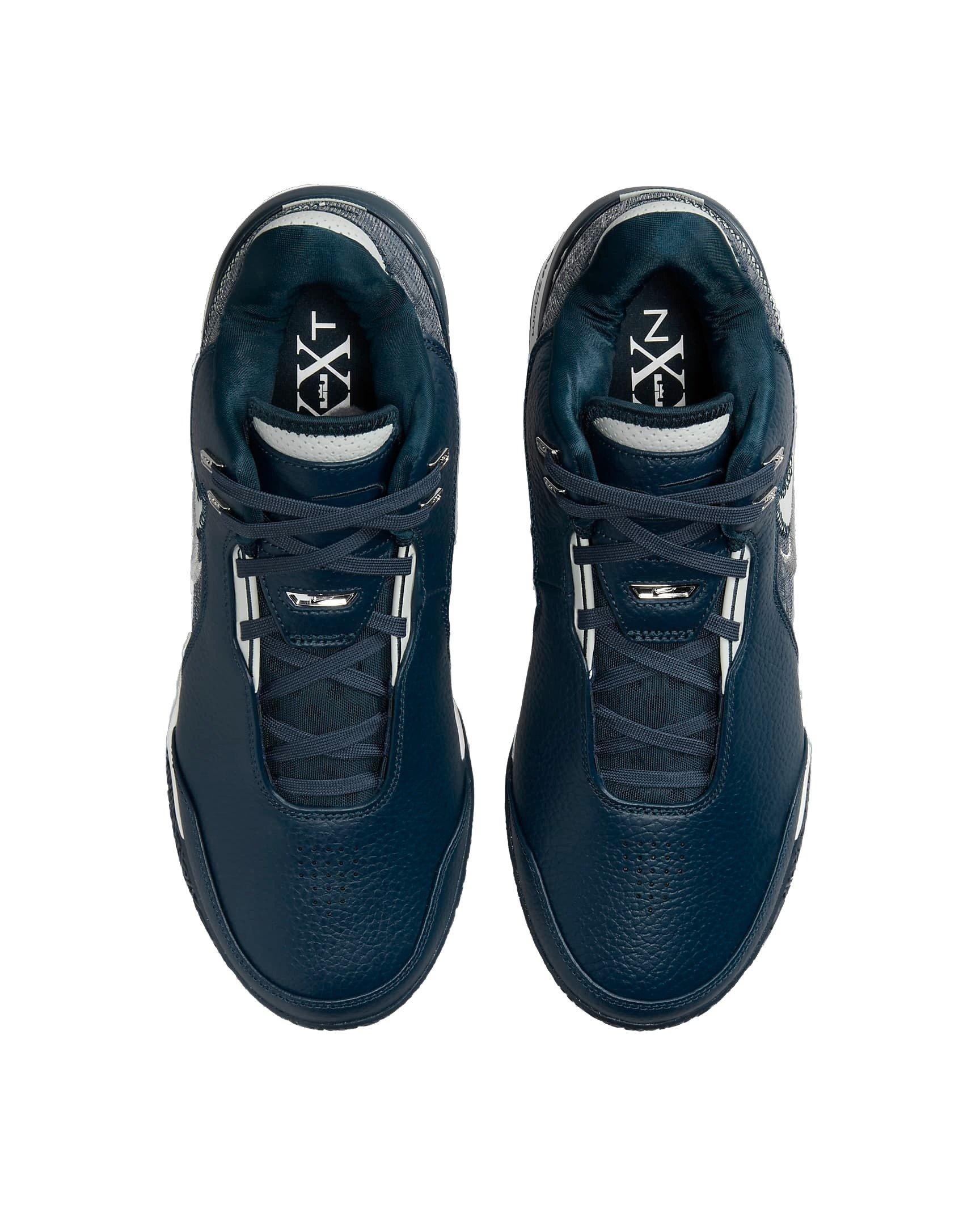 Nike LeBron NXXT Gen AMPD "Armory Navy/Sail/Metallic Silver/Light Silver" Men's Basketball Shoe - NAVY/SAIL/SILVER/LT SILVER Thumbnail View 4