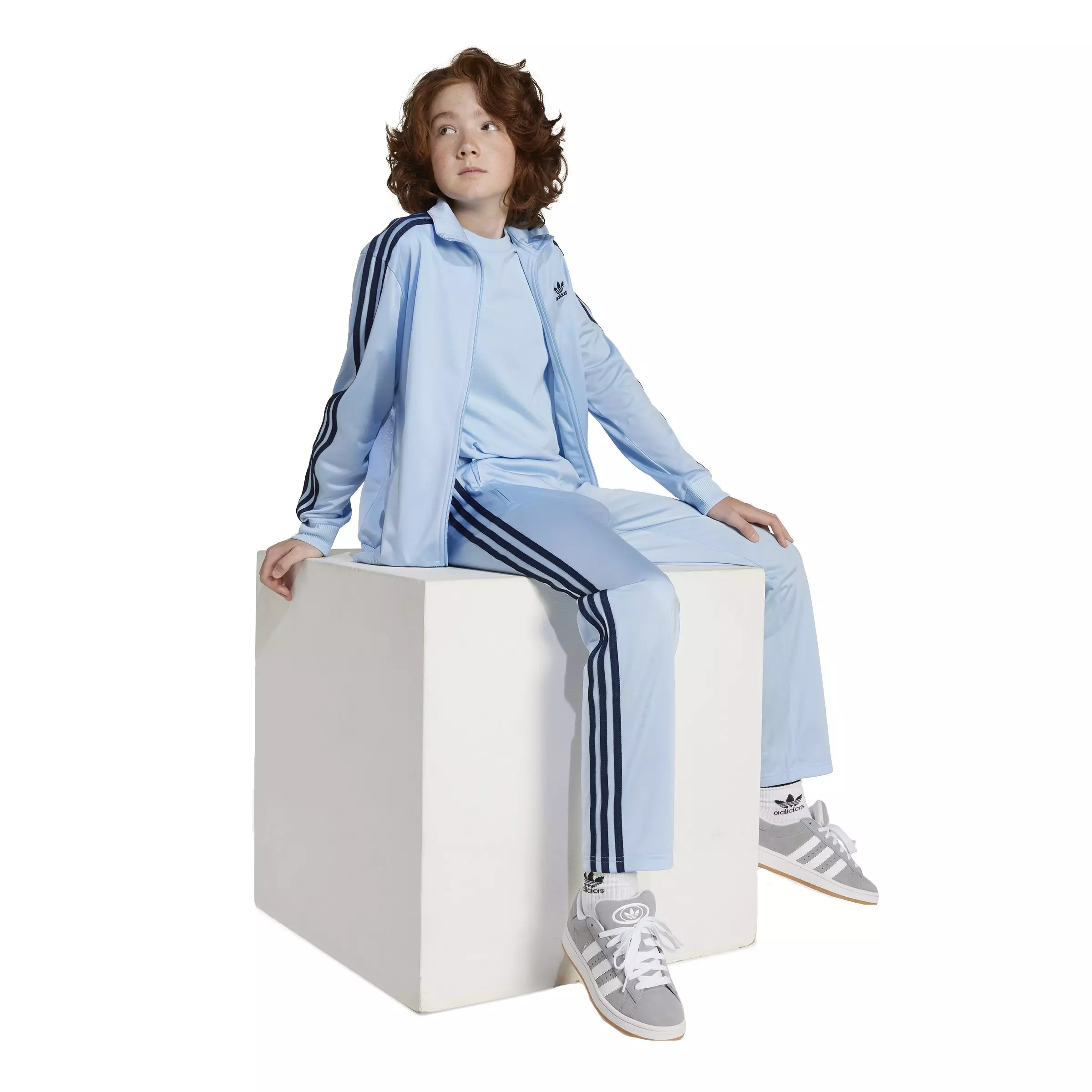adidas Originals Big Kids' Adicolor Firebird Tracksuit Bottoms - Blue - BLUE
