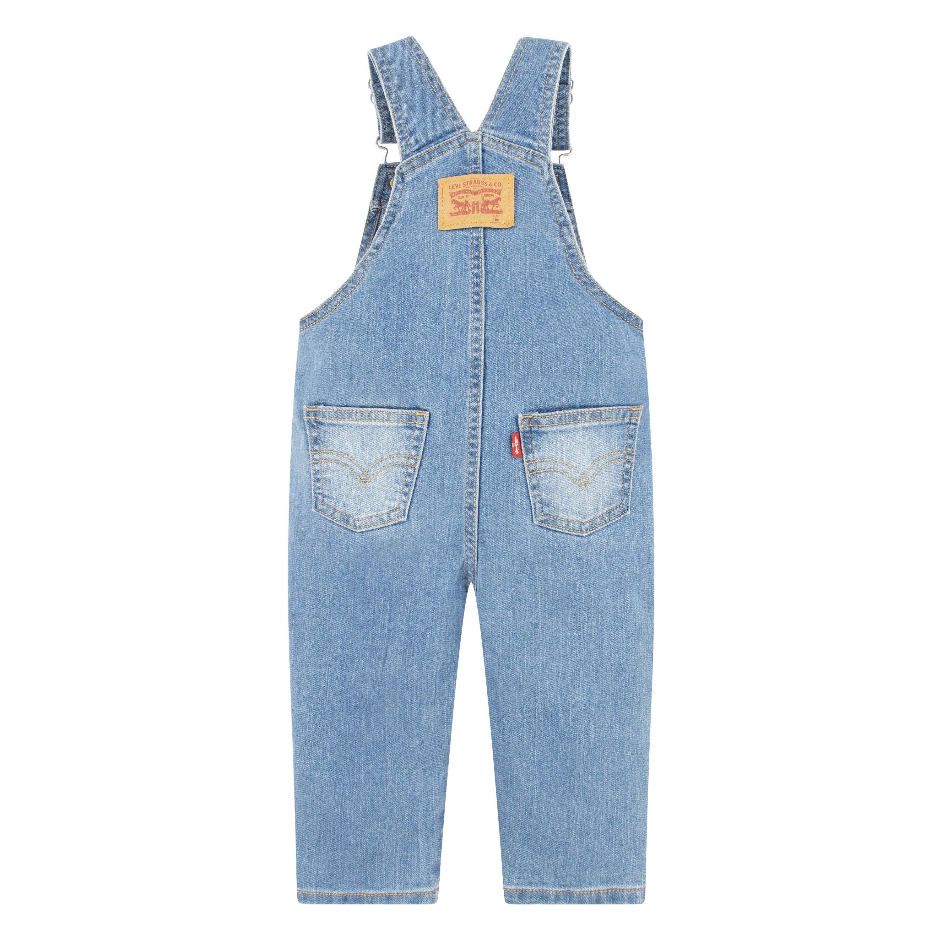 Levi's Infant Boys' Lightweight Light Blue Denim Overalls - LIGHT BLUE Thumbnail View 2