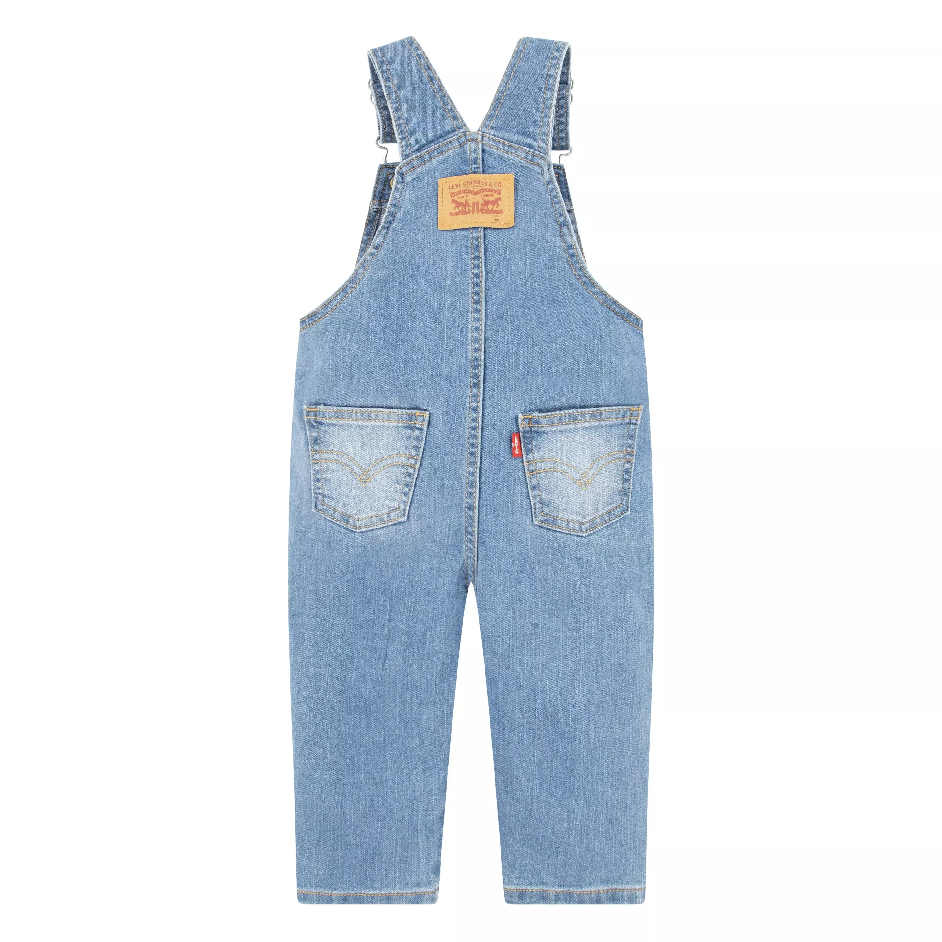 Levi's Infant Boys' Lightweight Light Blue Denim Overalls - LIGHT BLUE