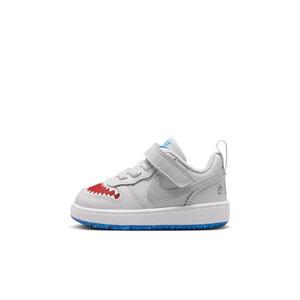 Nike Court Borough Low "Pure Platinum/University Red/Game Royal/Wolf Grey" Infant Boys' Shoe